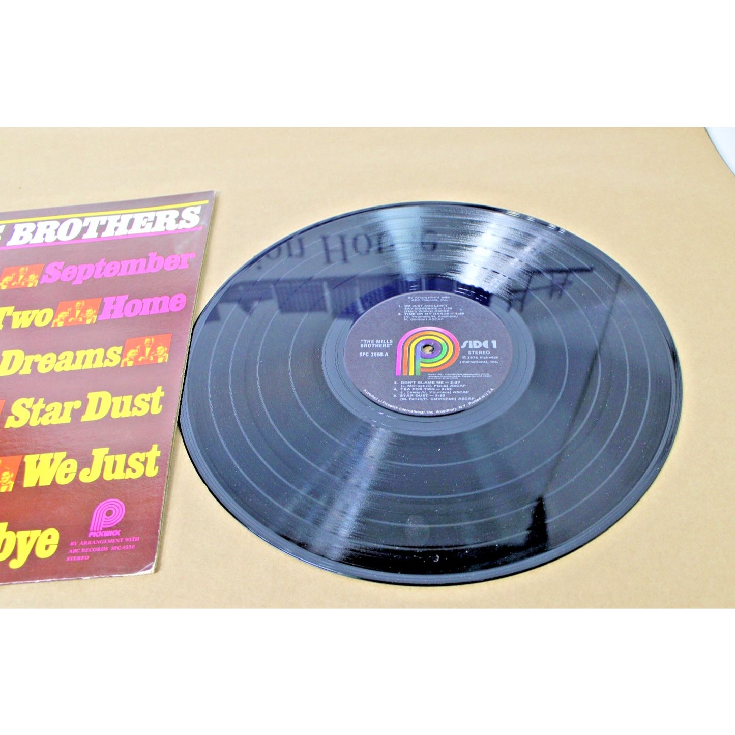 1976 The Mills Brothers Self-Titled Record Vinyl 12" LP 33 RPM SPC 3556 Pickwick