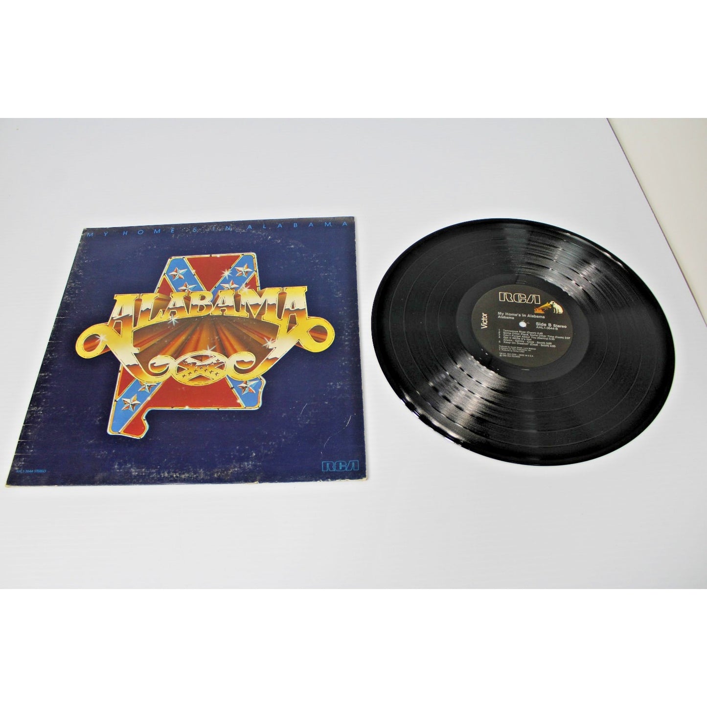 2 LP Lot Alabama- 1984 Roll On, 1980 My Home's in Alabama, 1980s Country Hits
