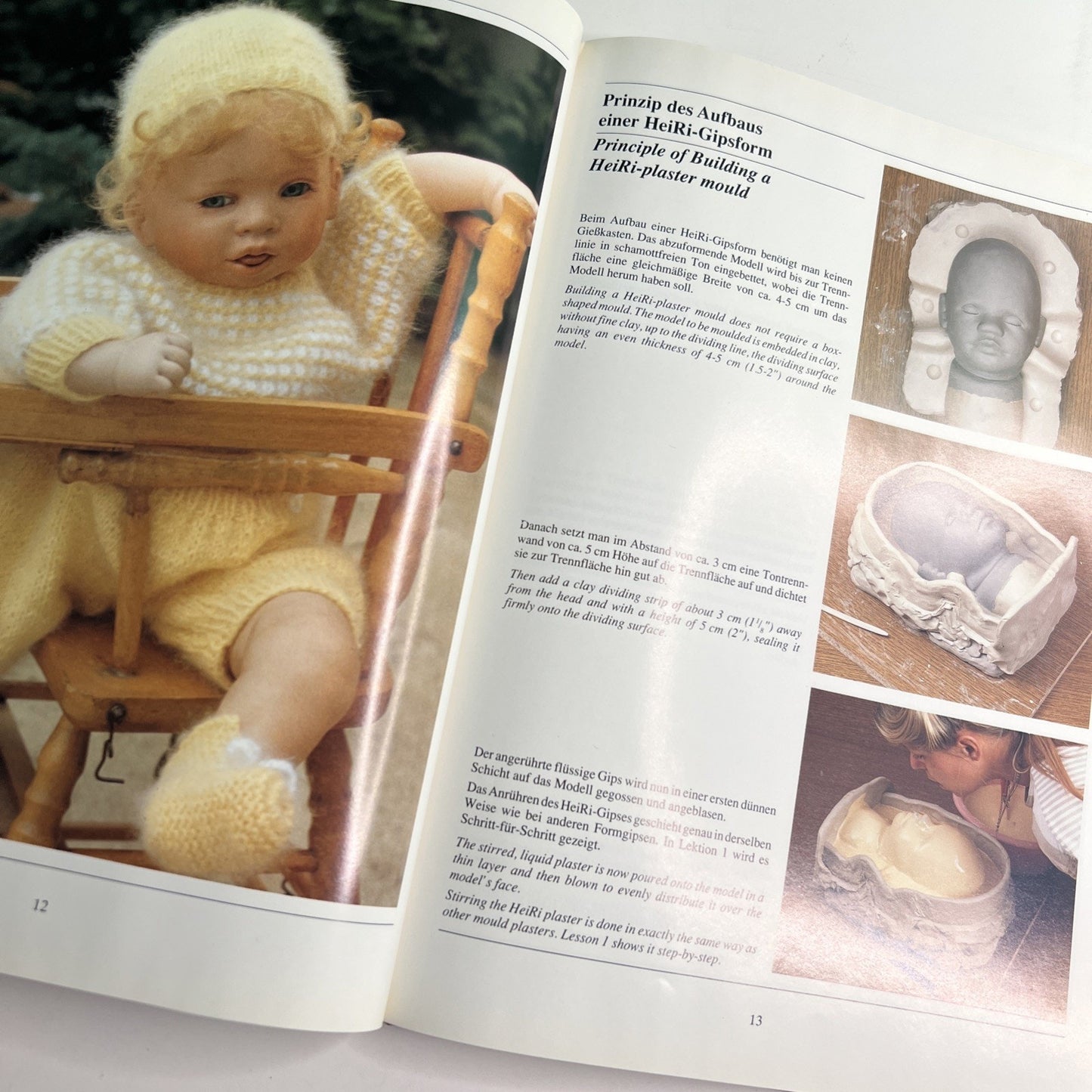 How To Make Artist Doll Moulds By Iris Buresch Heide Psotka 1991 German/English