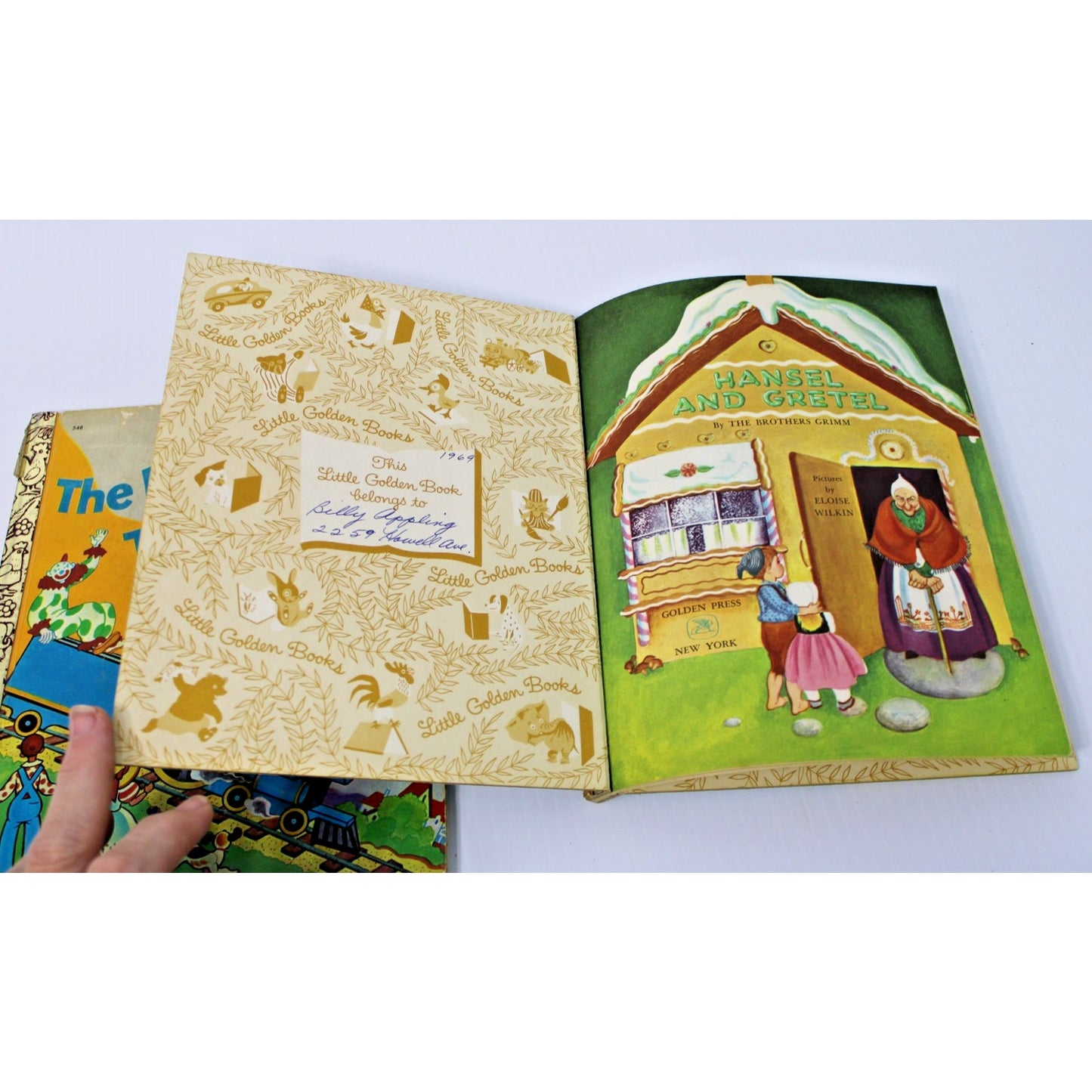 2 Vintage Little Golden Books- The Little Engine That Could, Hansel & Gretel