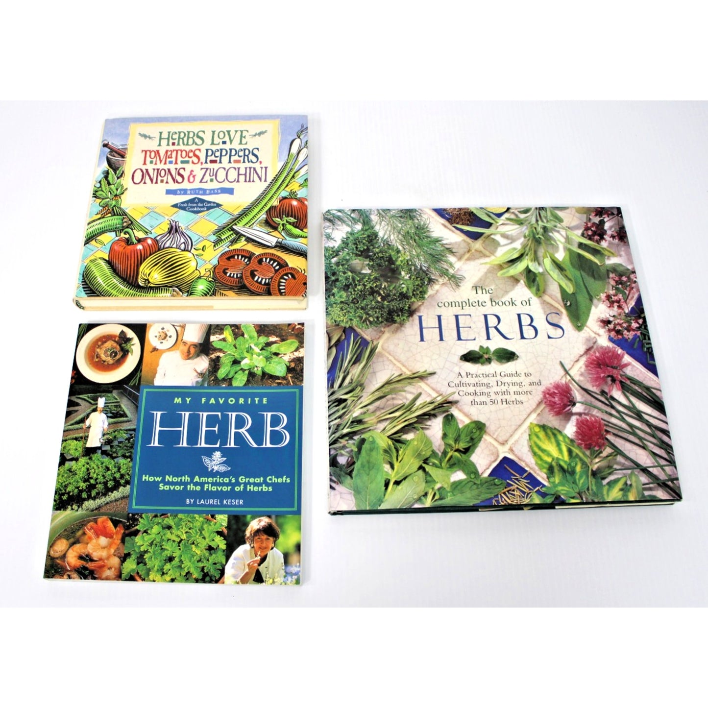 The Complete Book of Herbs; My Favorite Herb; Herbs Love Tomatoes- Lot of 3