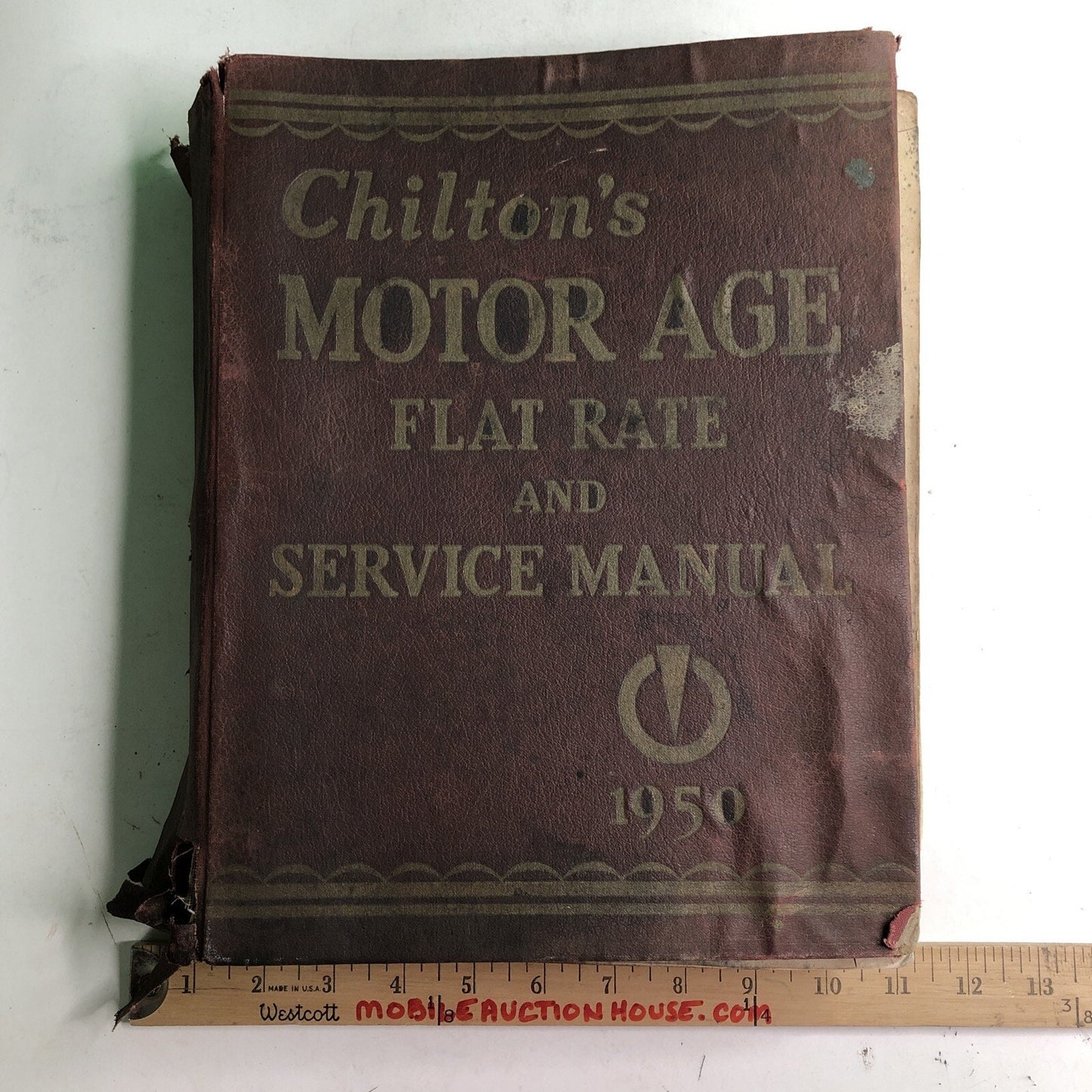 VINTAGE CHILTON’S MOTOR AGE FLAT RATE and SERVICE MANUAL 1950 HARDBACK USED