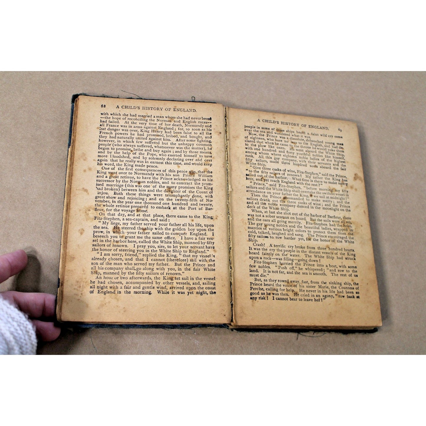 A Child’s History Of England By Charles Dickens c.1880s, Lupton Publishing NY