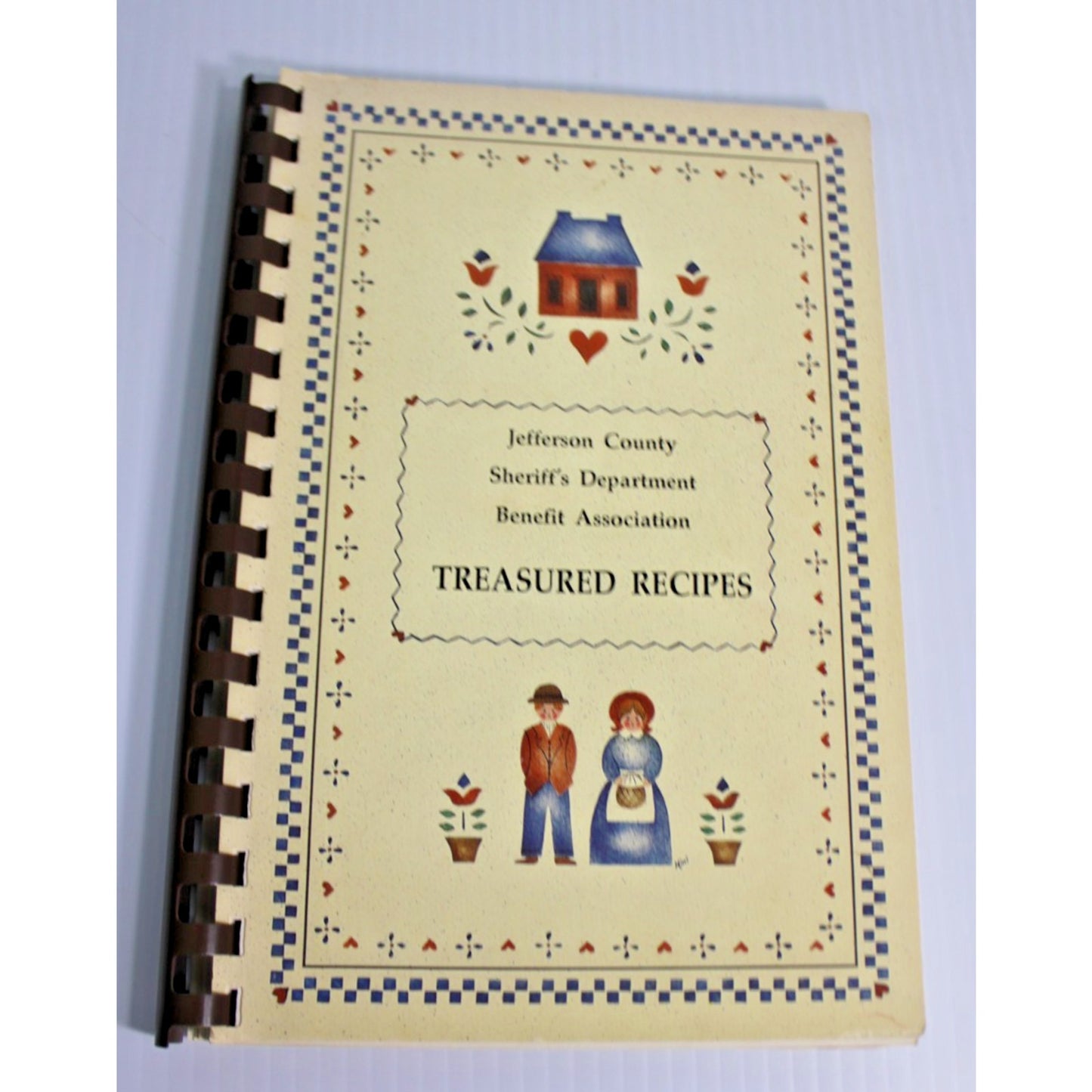 Vintage 1989 Jefferson County Sheriff's Dept Treasured Recipes Cookbook
