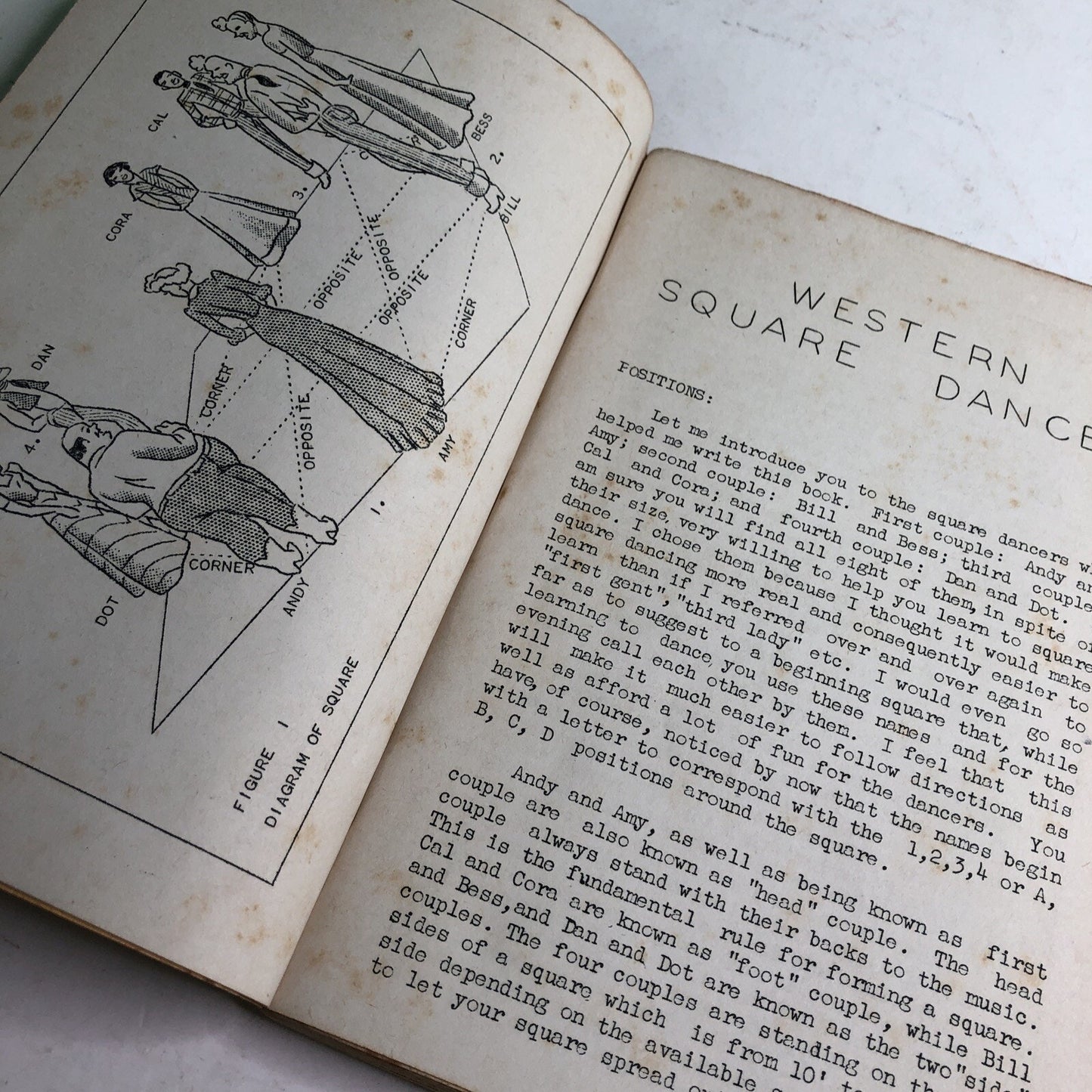 1941 Western Square Dances Book Illustrated Instructions SIGNED BY AUTHOR