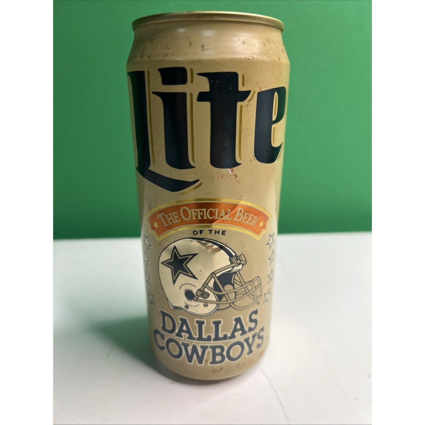 Dallas Cowboys Lite Beer Can Empty