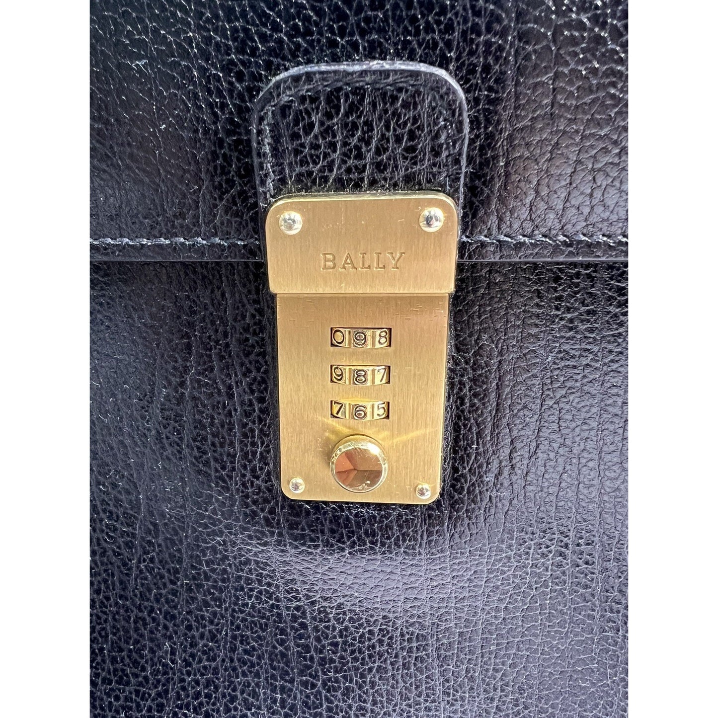 Vintage Leather Bally Briefcase Attaché, Mint Condition Combination Lock