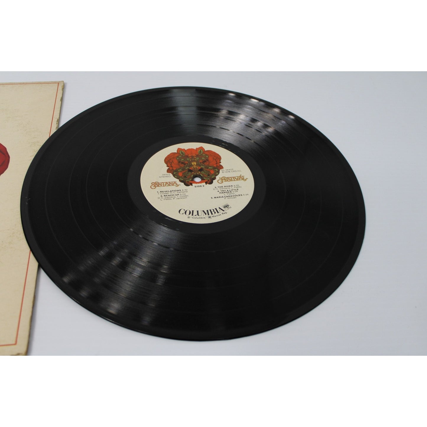Santana- Festival, 1977 CBS Records BL-34423, Classic Rock Album in EX Condition