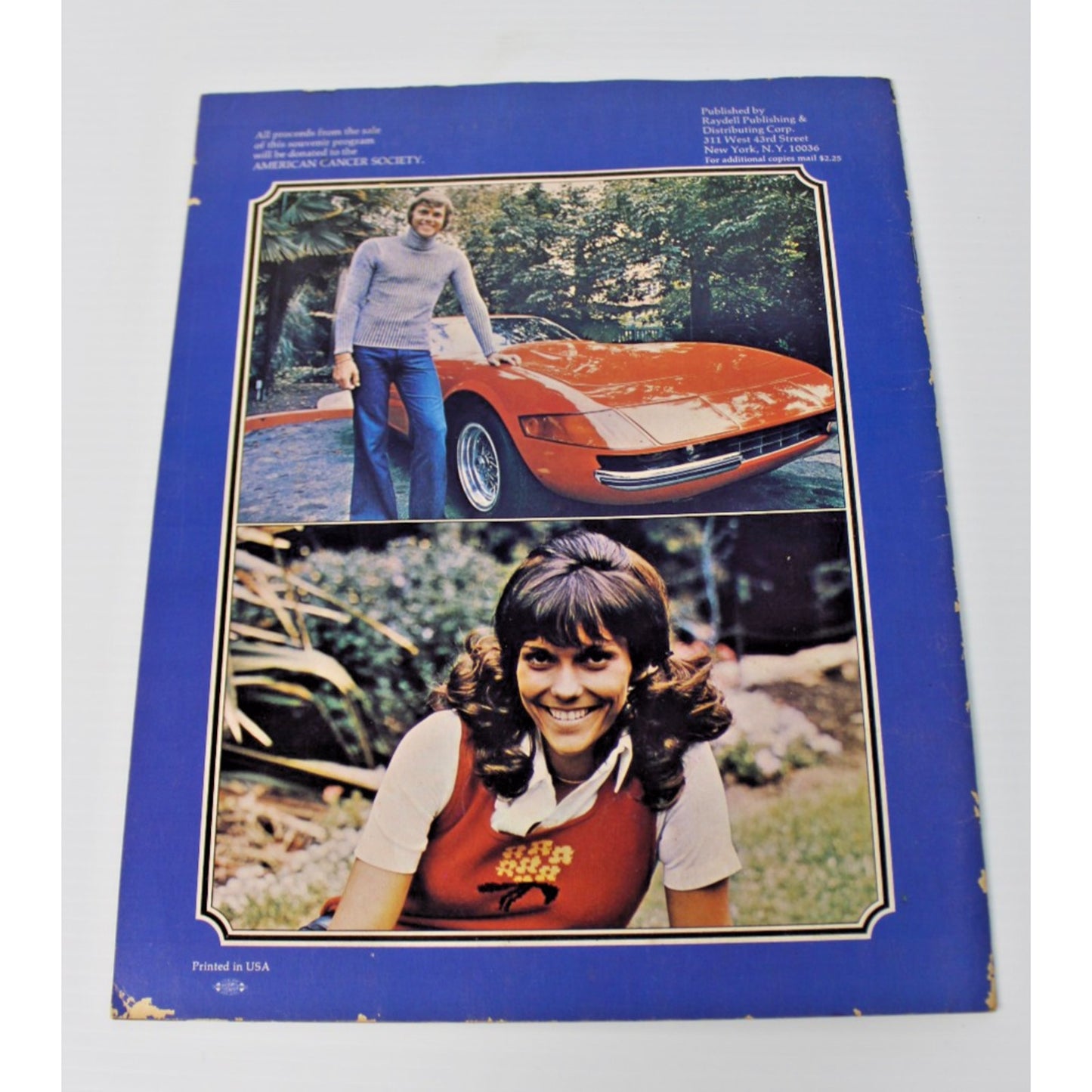 The Carpenters- 1973 Original Concert Program Now & Then Tour w/Fan Club Insert