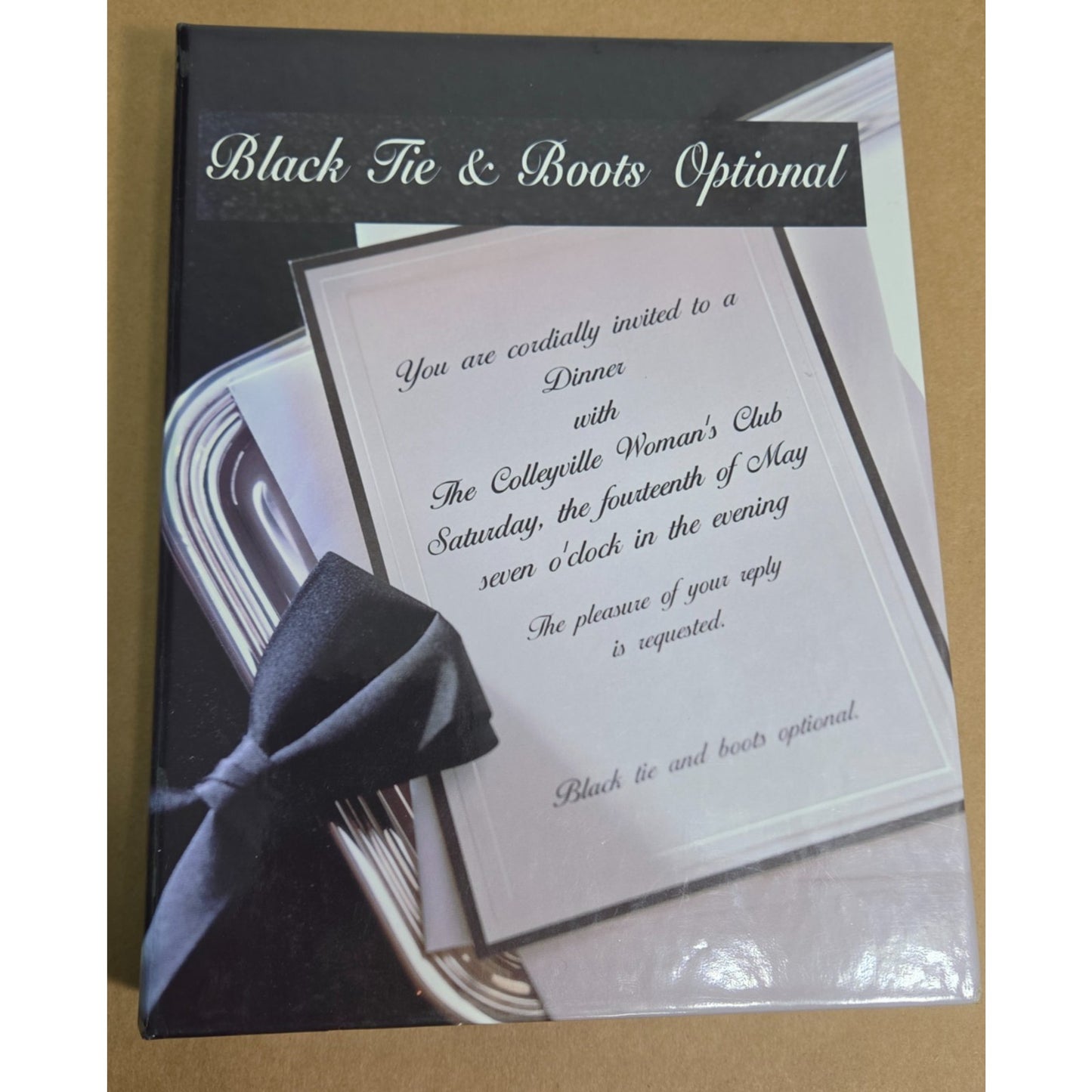 Vintage 1998 Texas Cookbook: Black Tie & Boots Optional Colleyville Woman's Club