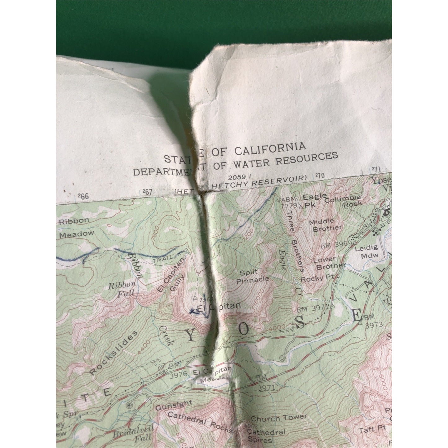 Lot 2 Topographical Maps California Yosemite National Park USGS 1956 - 17”x22”