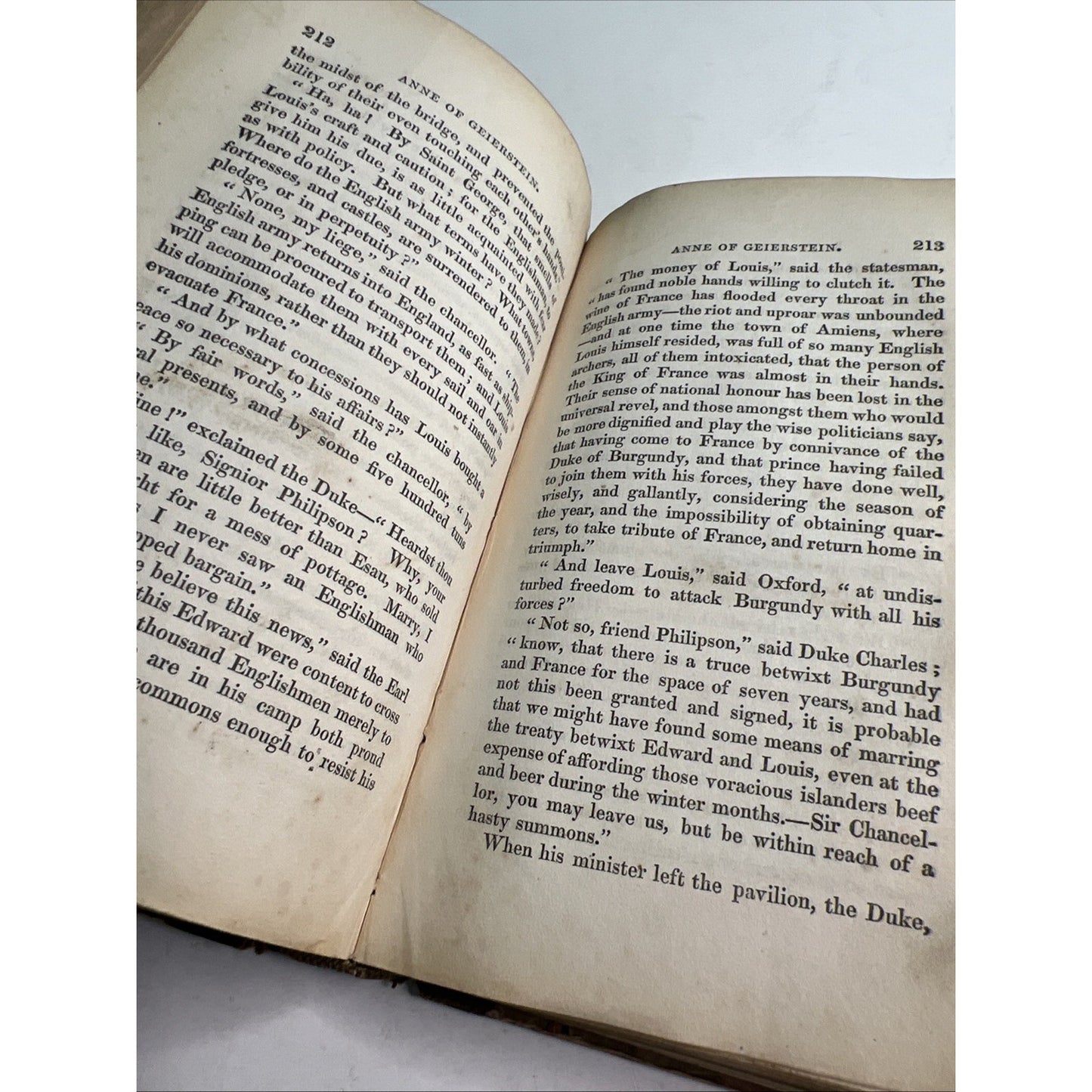 RARE Waverley Novels 1833 Edition Anne Of Geierstein Maiden Of The Mist HC