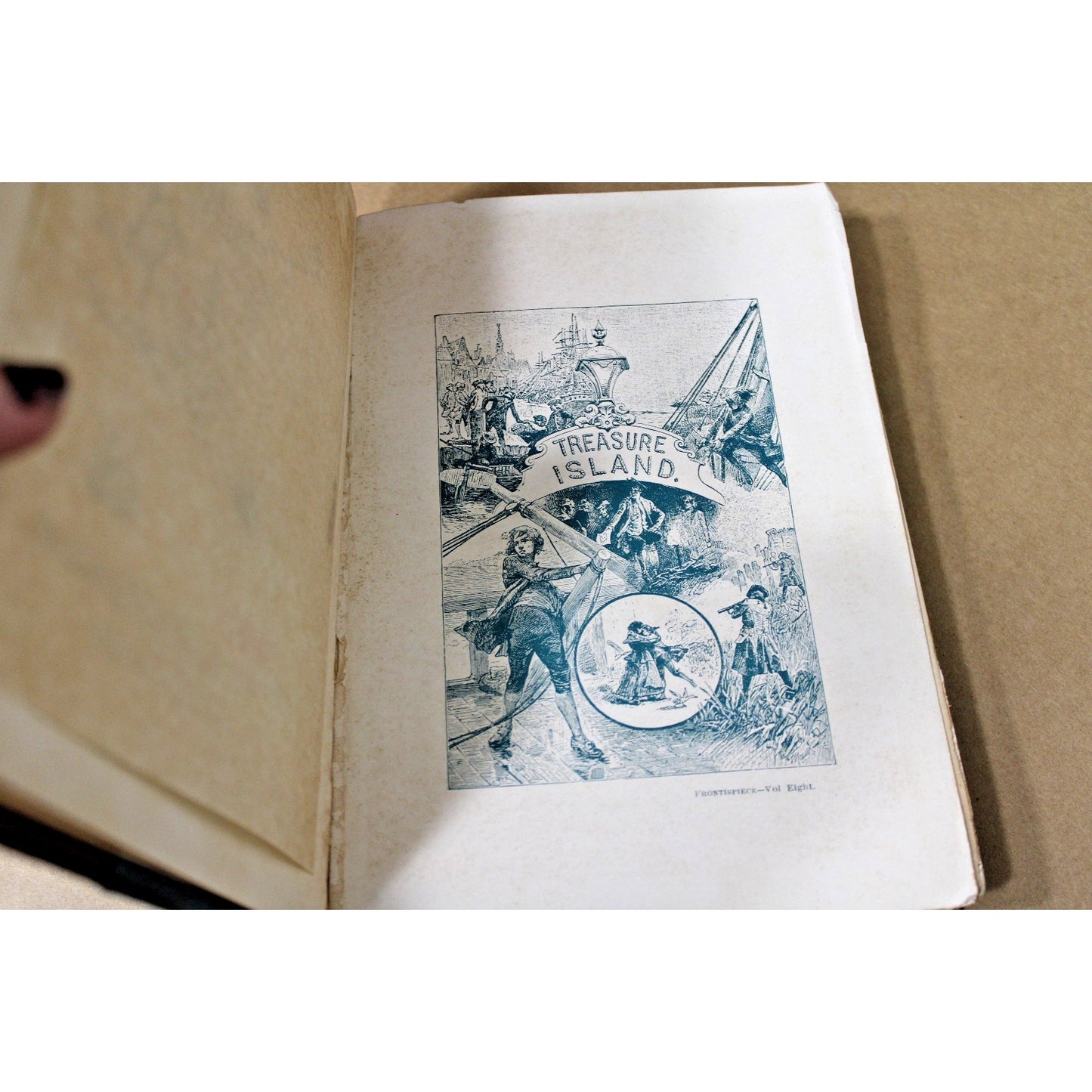 Antique "Treasure Island" Robert Lewis Stevenson, Illustrated, Collier Pre-1910