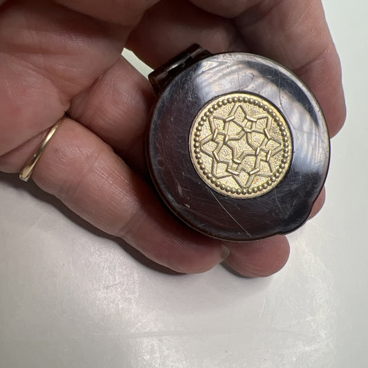 Avon New York To A Wild Rose Perfume Glace Compact Only Vintage Vanity