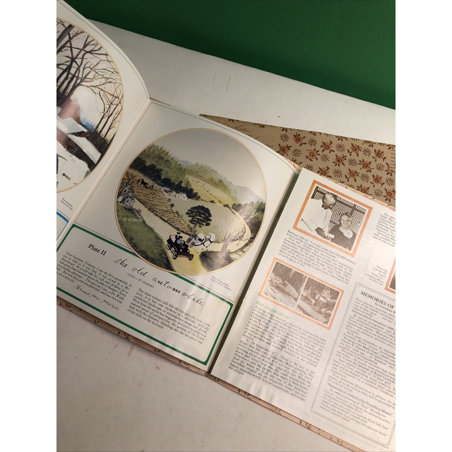 Grandma Moses Memories of America Plate Collection Ad Booklet 1980