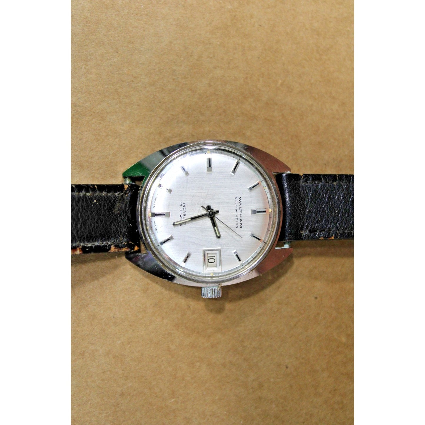Vintage 1960s Waltham Self-Winding Incabloc 17 Jewels Men’s Watch- Works!
