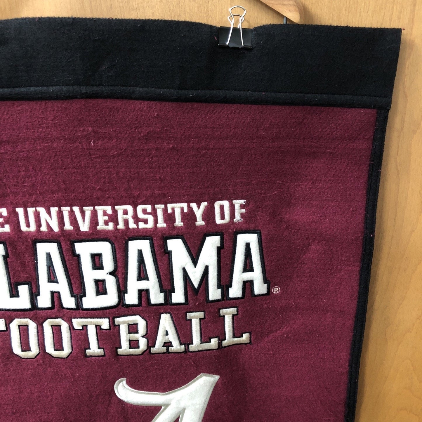 VINTAGE University Of Alabama Football National Champions Wool Banner 38”x23”