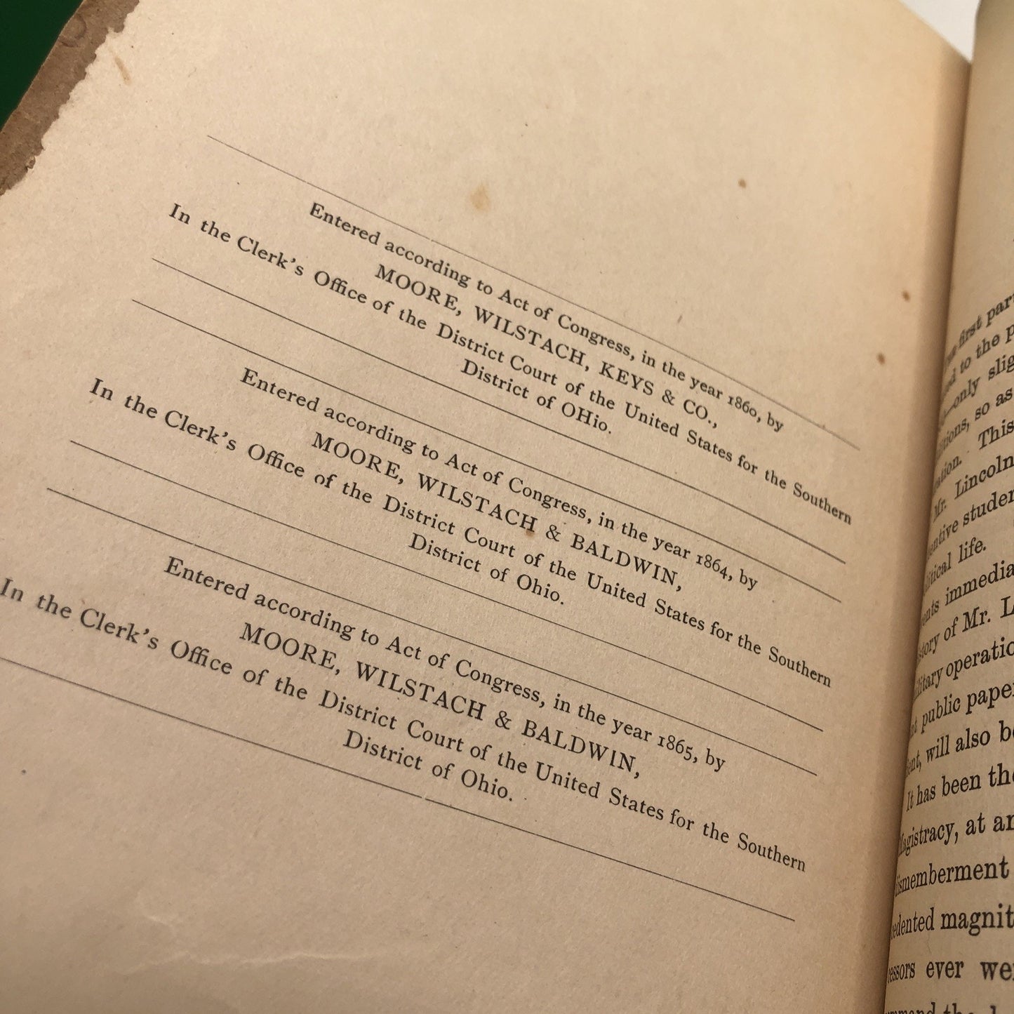 Joseph H Barrett / Life of Abraham Lincoln Presenting His Early History 1888