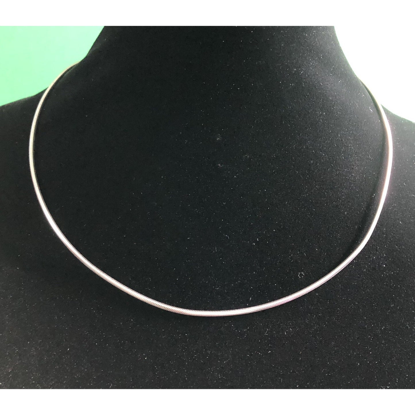 Vintage Sterling Silver Round Snake Chain Necklace 18” Princess Length Gift