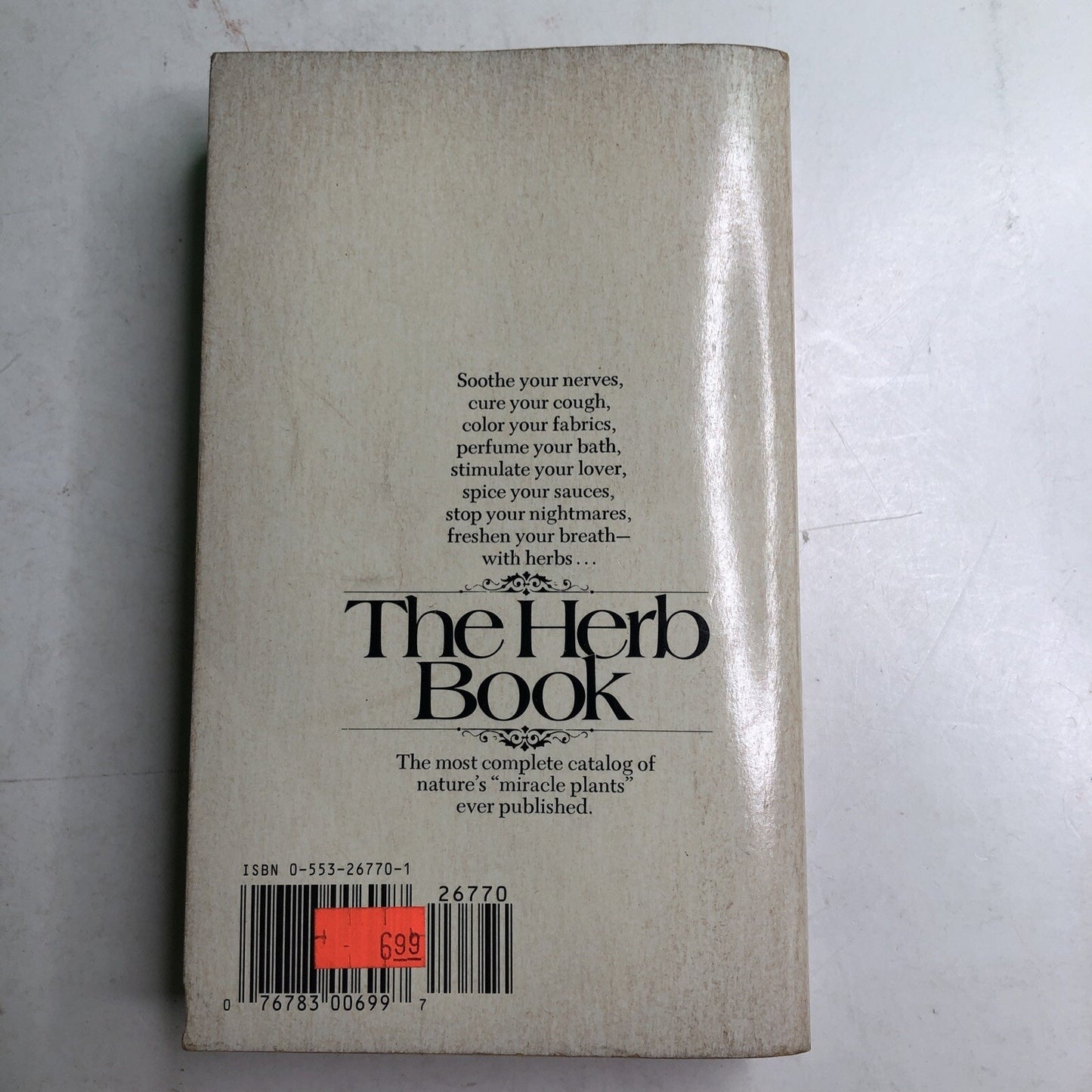 The Herb Book by John Lust 1974 Paperback Illustrated