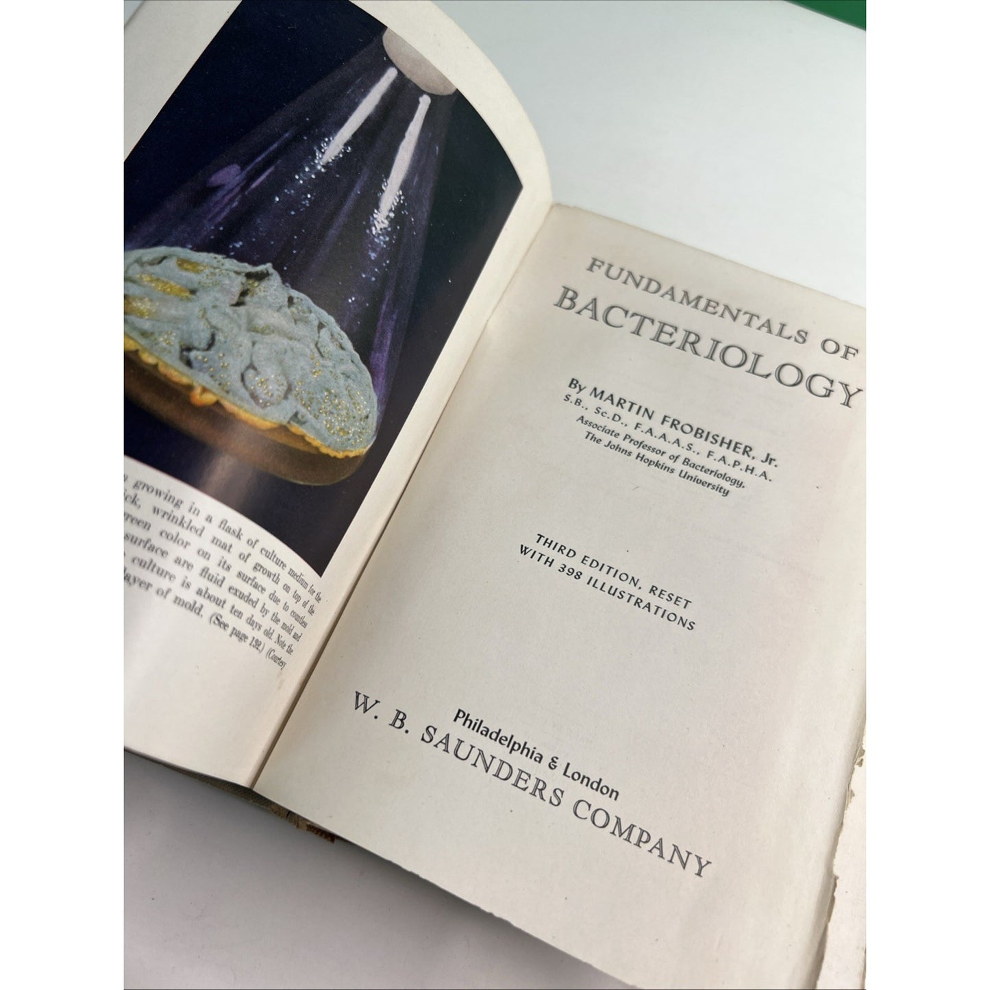 1947 Fundamentals Of Bacteriology Third Edition Martin Frobisher Hardcover