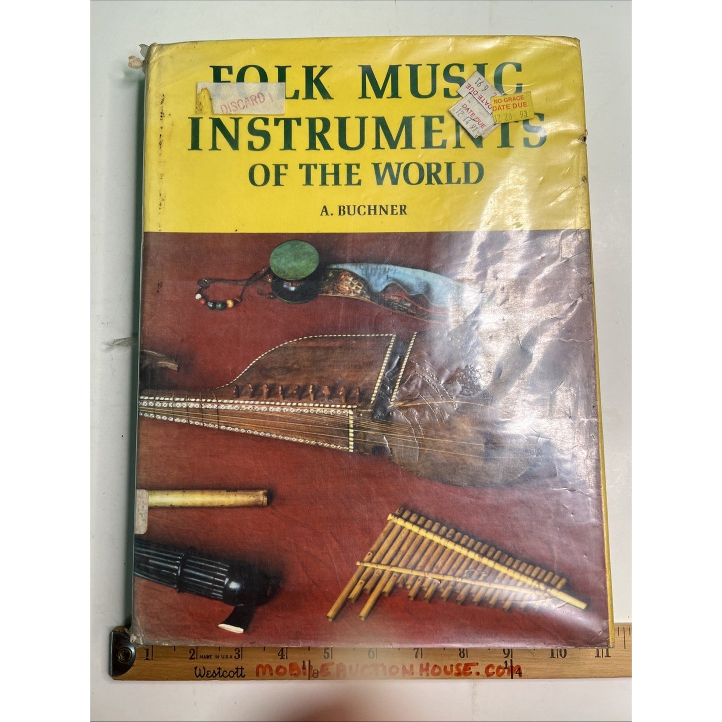FOLK MUSIC INSTRUMENTS OF THE WORLD BY A BUCHNER 1971 HC Ex Library