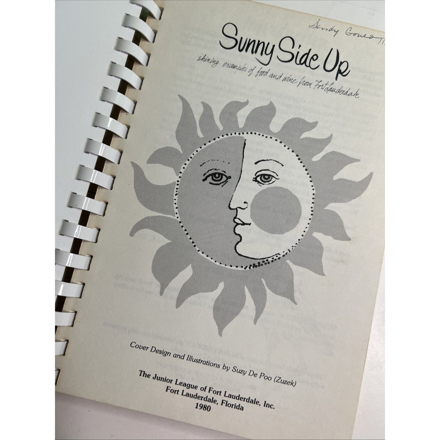 Sunny Side Up Food & Wine of Fort Lauderdale Florida CookBook 1980