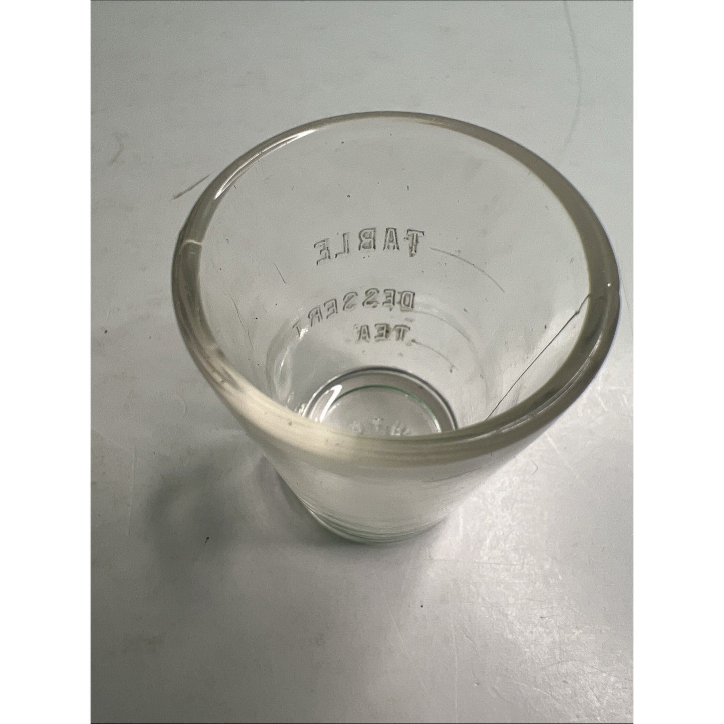 Antique Dose Shot Glass Marked WT CO Whitall Tatum 1901-1922