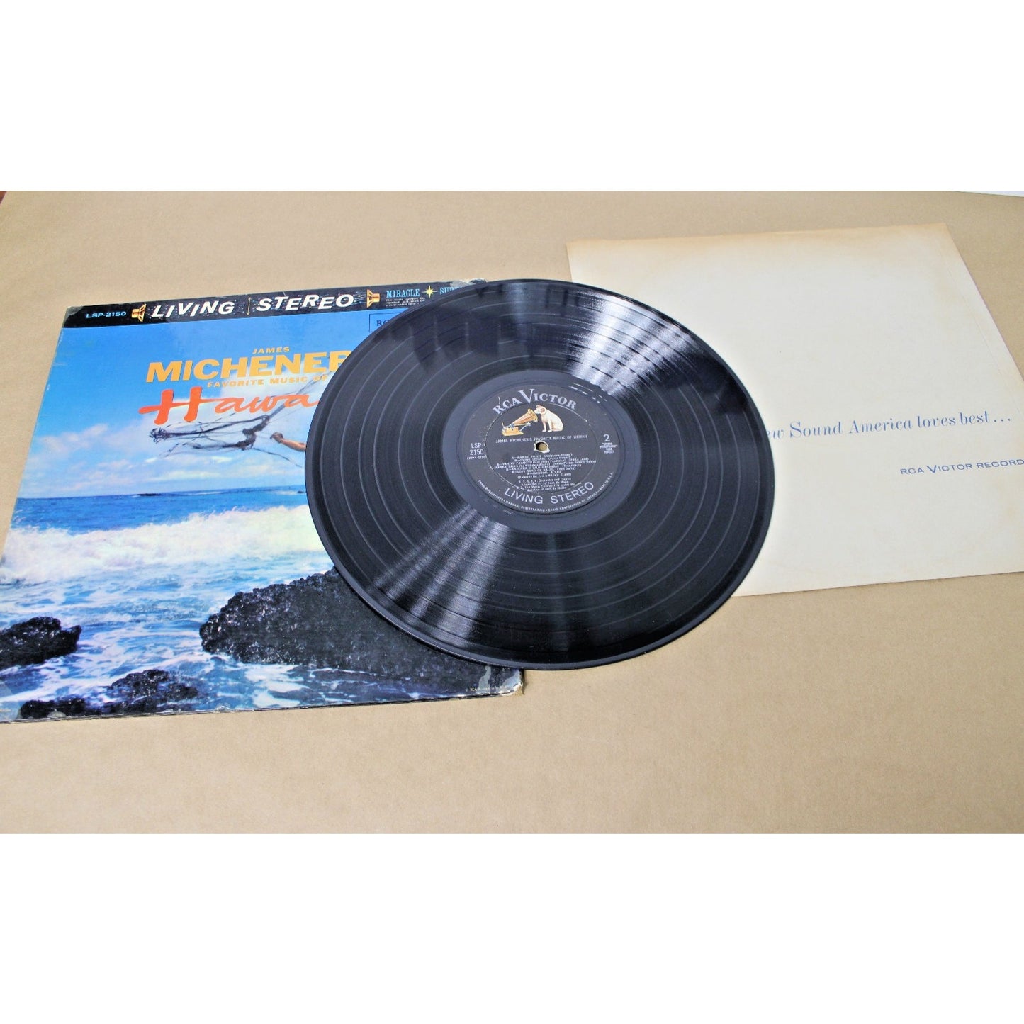 1958 James Michener's Favorite Music of Hawaii Gatefold Cover LP Record LPM-2150