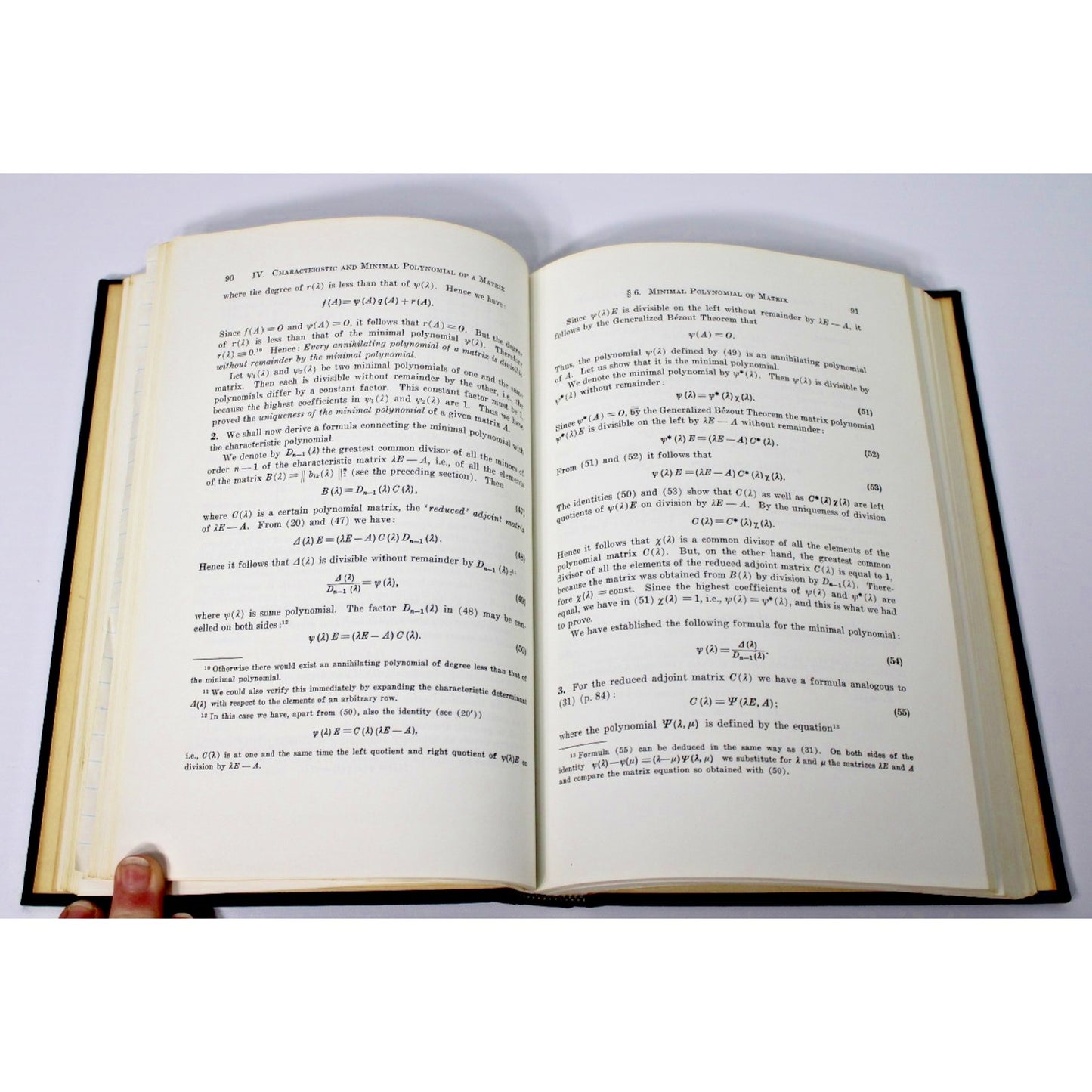 USCEC Matrix Theory, The Theory of Matrices Vol. 1- F.R. Gantmacher, 1959 HC