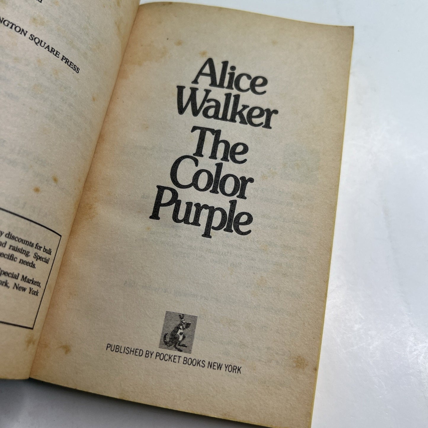 Color Purple Mass Market Paperback By Alice Walker ACCEPTABLE