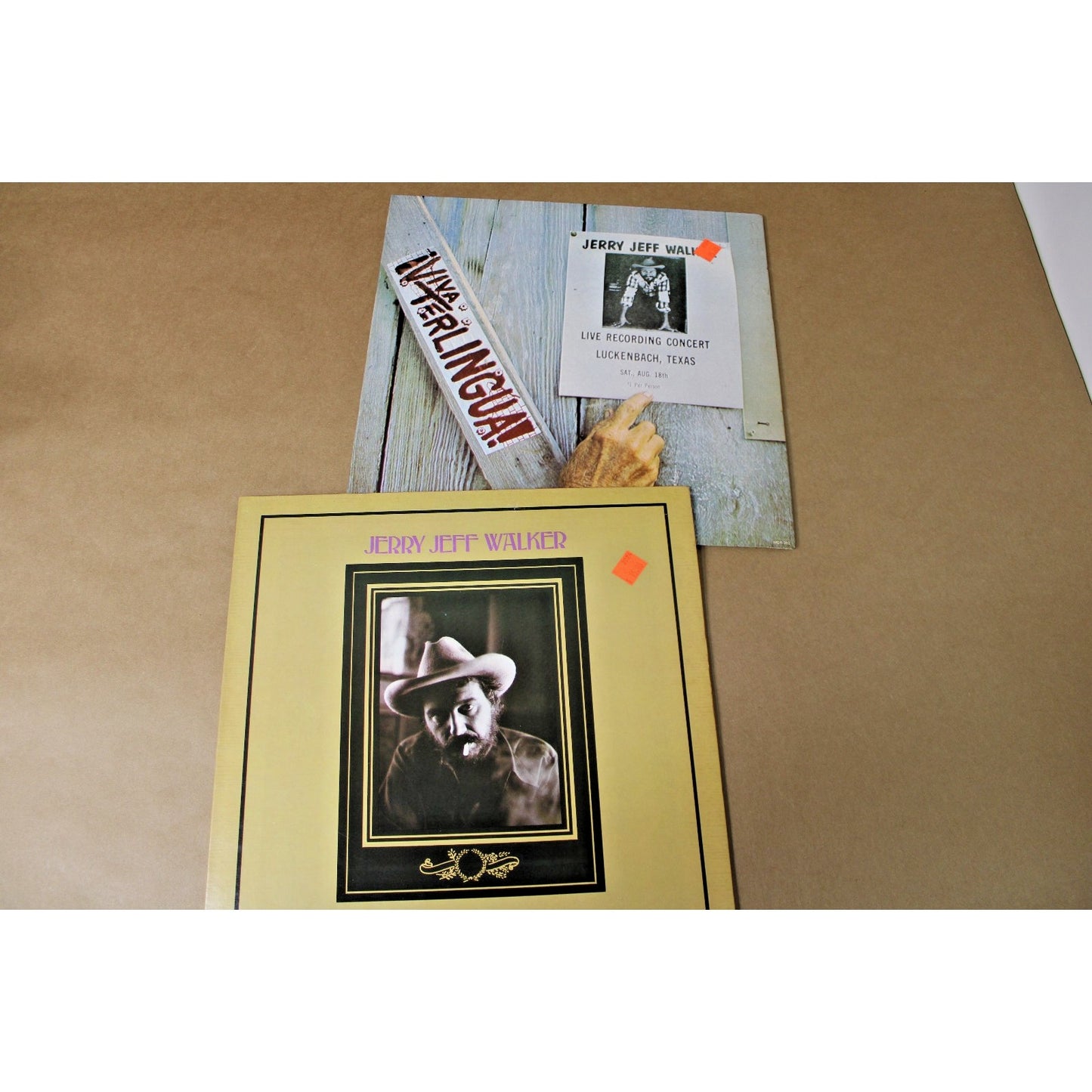 2 Jerry Jeff Walker Albums, American Outlaw Country Folk Singer-Songwriter