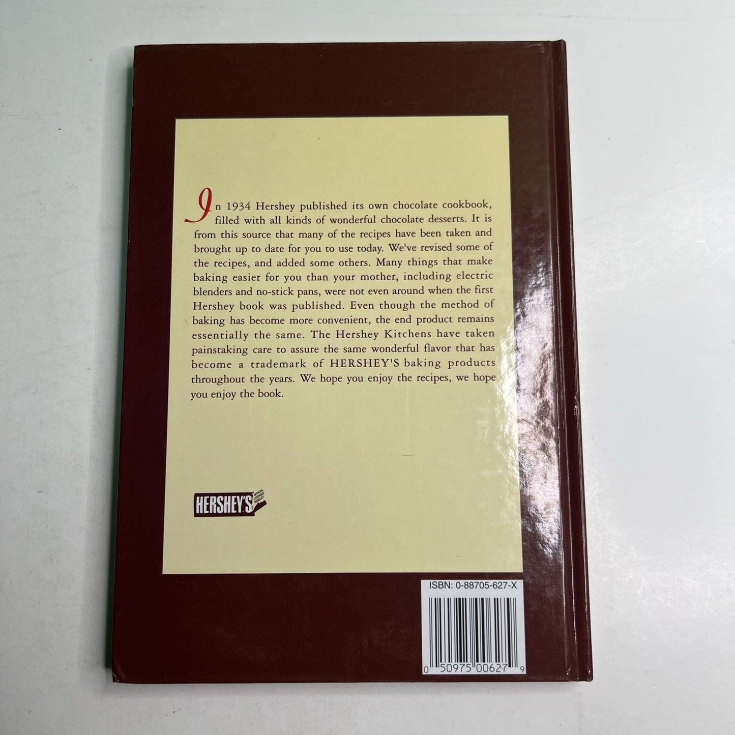 HERSHEY'S 1934 COOKBOOK Revised & Expanded Chocolate Recipes HARDCOVER NEW 1992