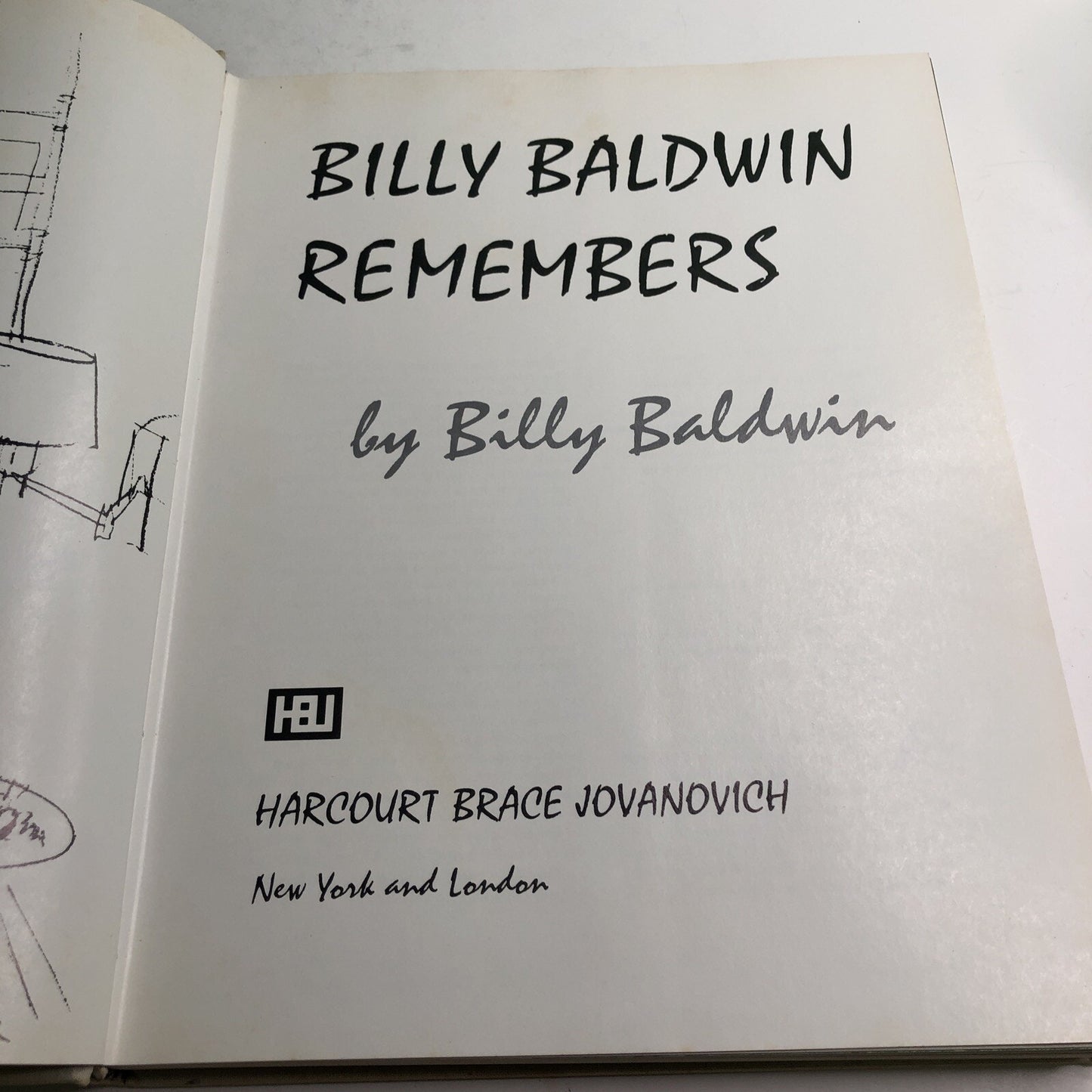 Billy Baldwin Remembers by Billy Baldwin 1st Edition HC DJ 1974 Decorator
