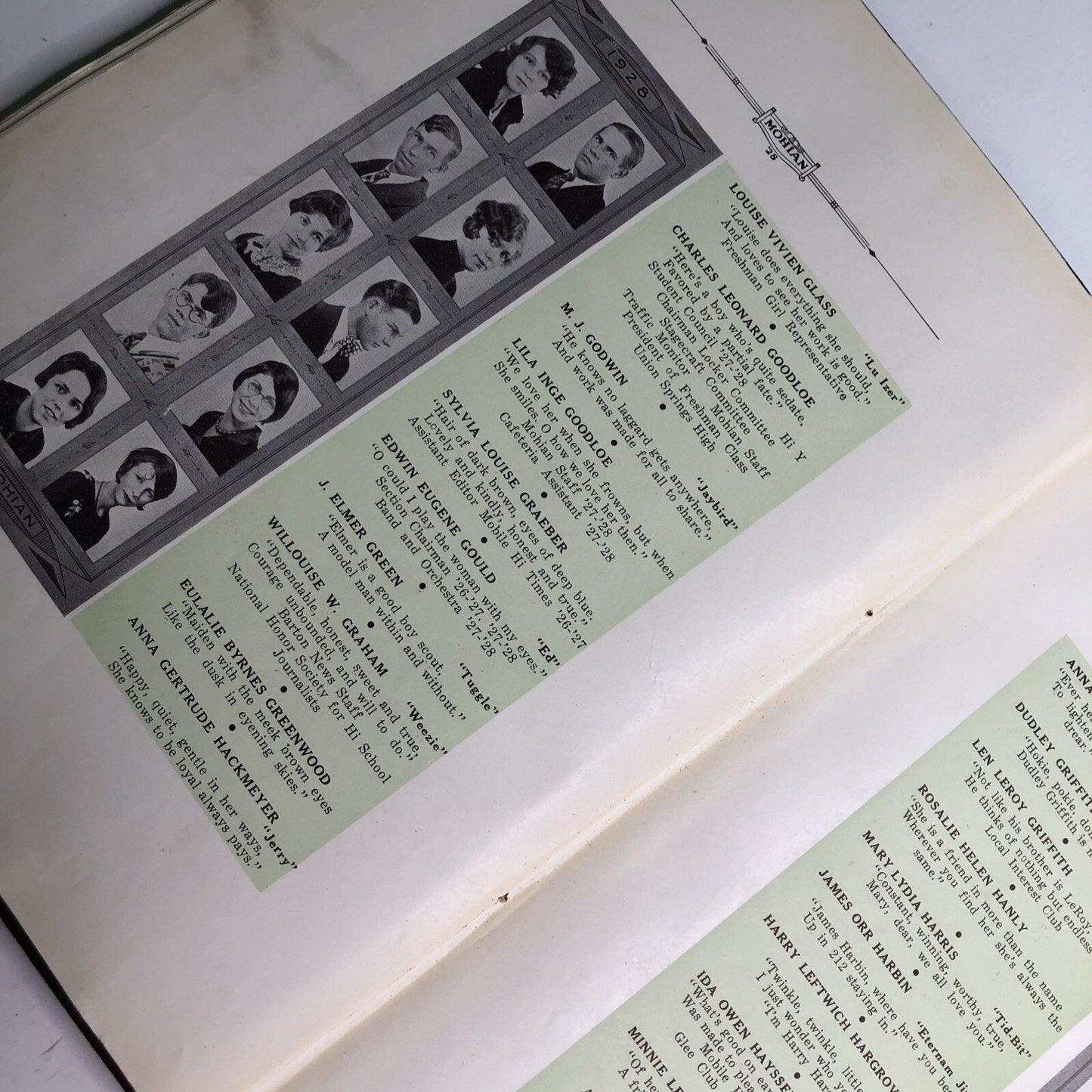 1928 Mohian Murphy Mobile High School Yearbook 2nd Edition Alabama AL