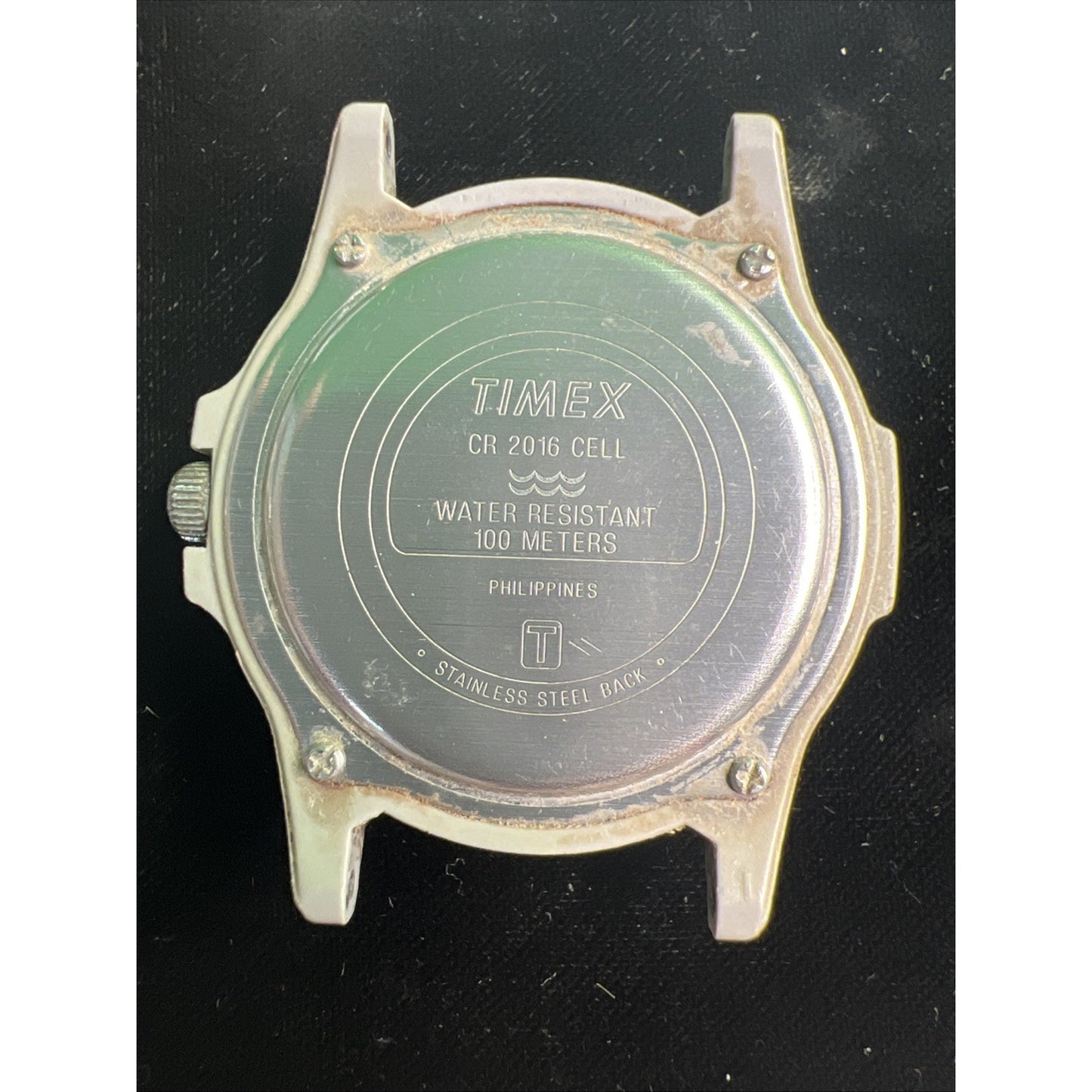 Lot Of 2 TIMEX QUARTZ WATCH FACES 395LA & CR2016 Cell Repair Parts Not Working