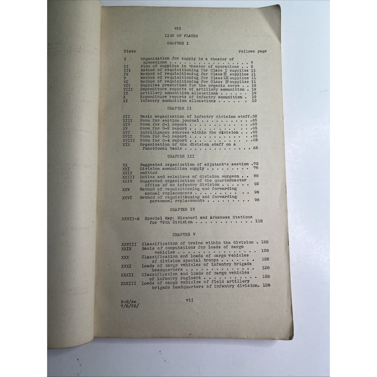 Command, Staff & Logistics Vol 2 Fort Leavenworth Kansas 1925 General Service