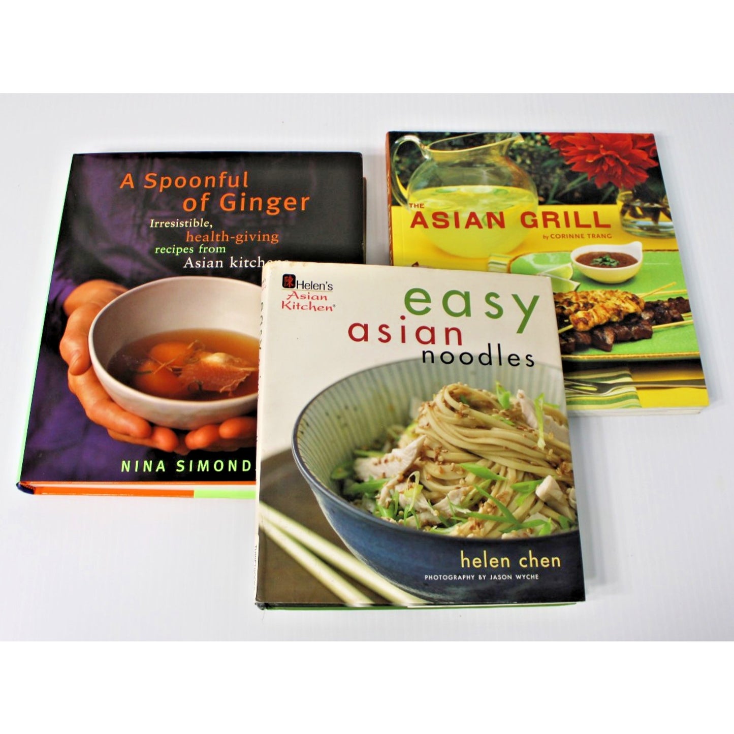 Bundle: Lot of 3 Asian Cooking Cookbooks, Healthy Recipes, Traditional Meals