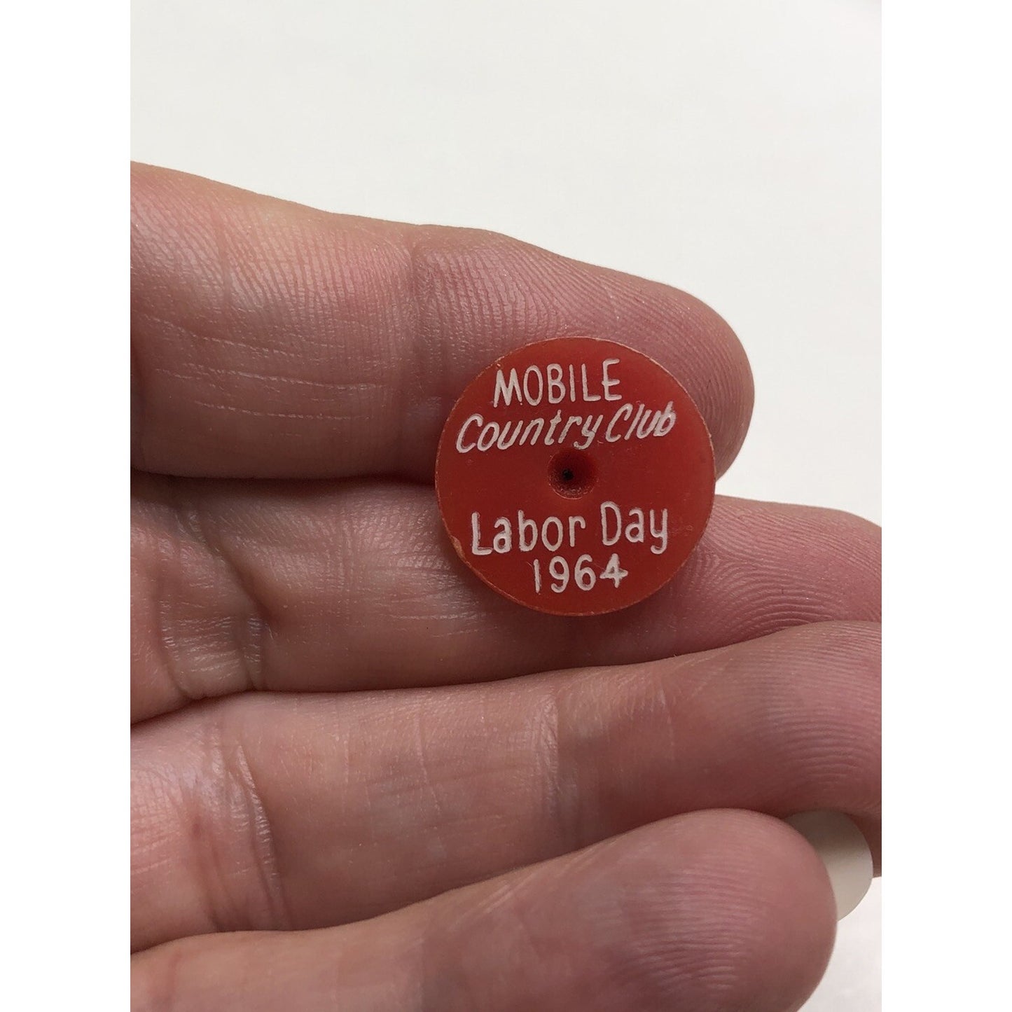 1964 GOLF BALL MARKER Mobile Alabama Country Club Labor Day Event