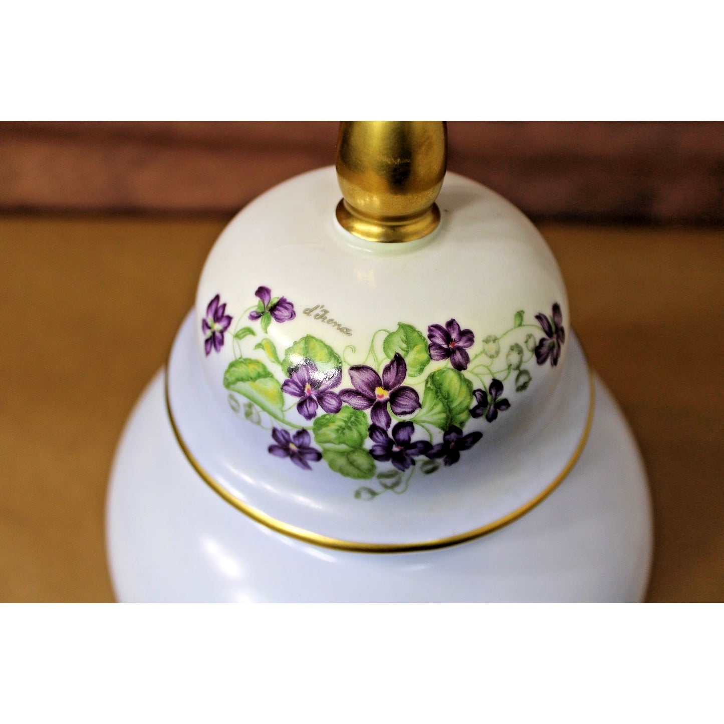 Vintage Hand Painted Porcelain Lidded Vase Urn Bavarian Studio Erich Parbus 13"