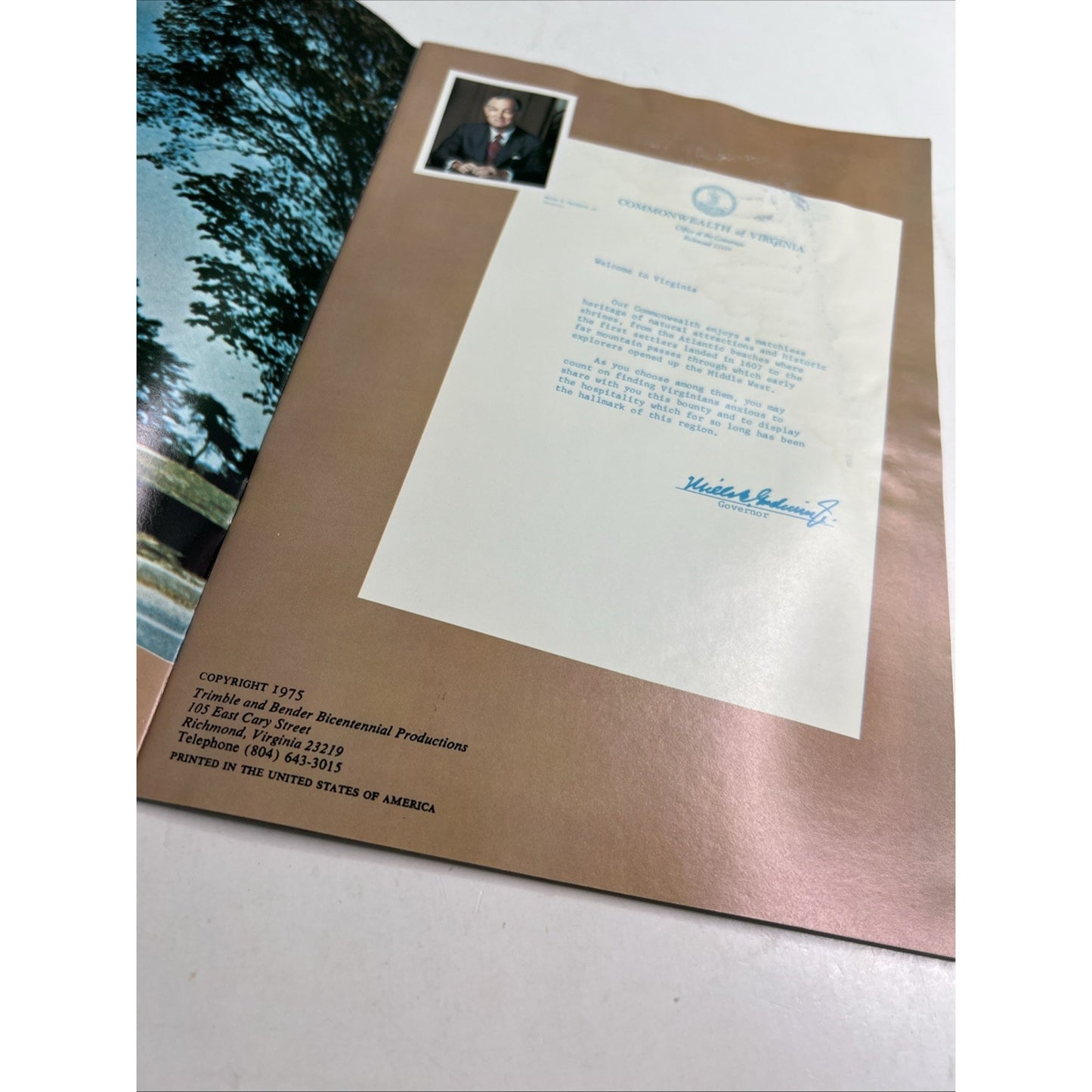 The Bicentennial Guide To Virginia Historical Booklet 1975 Vintage