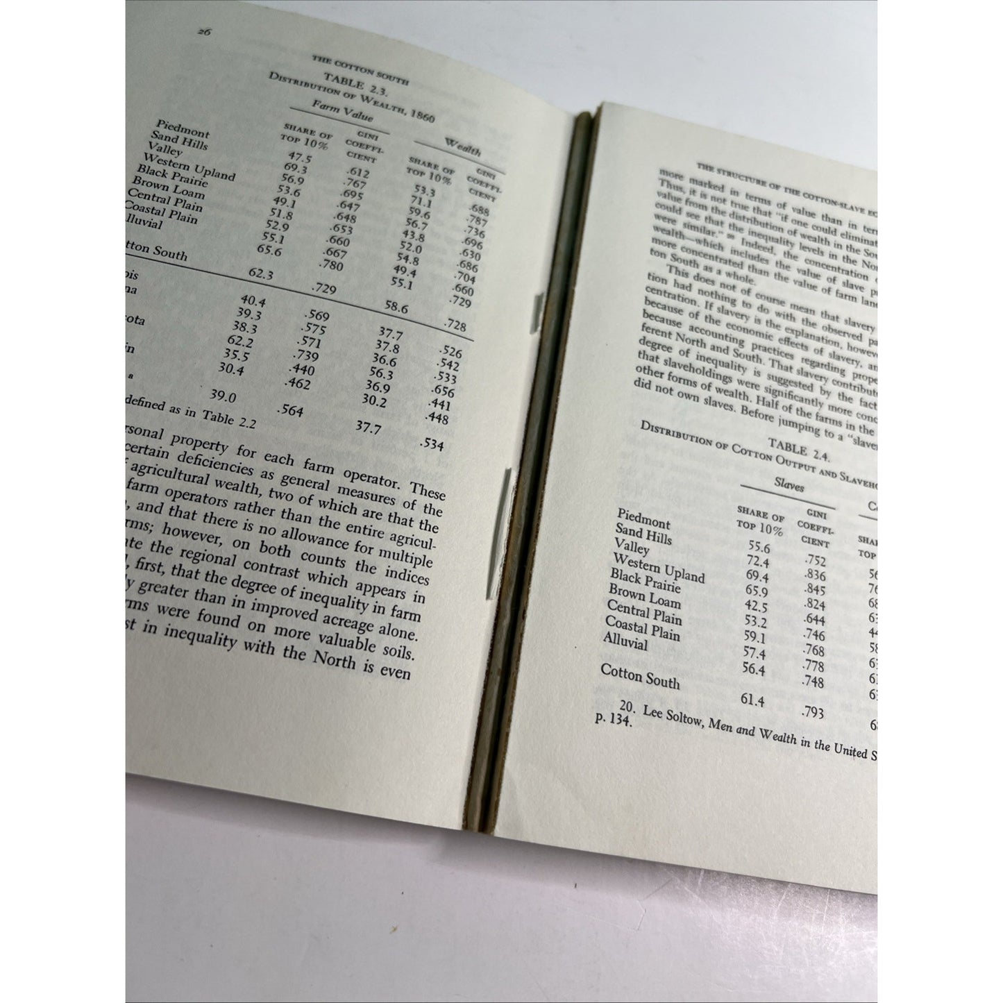 The Political Economy of the Cotton South by Gavin Wright 1978 Softcover 1st Ed