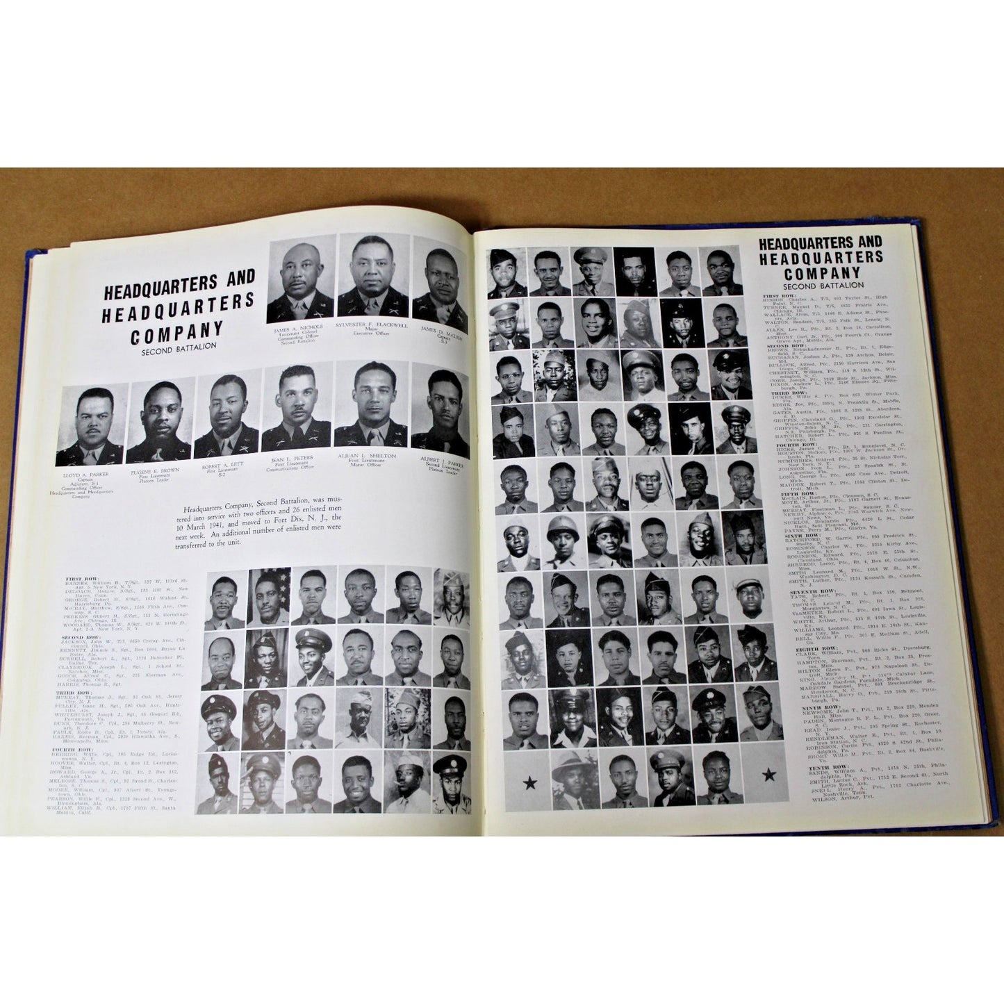 1945 WWII 372nd Infantry Regiment Yearbook US Army Fort Huachua, AZ
