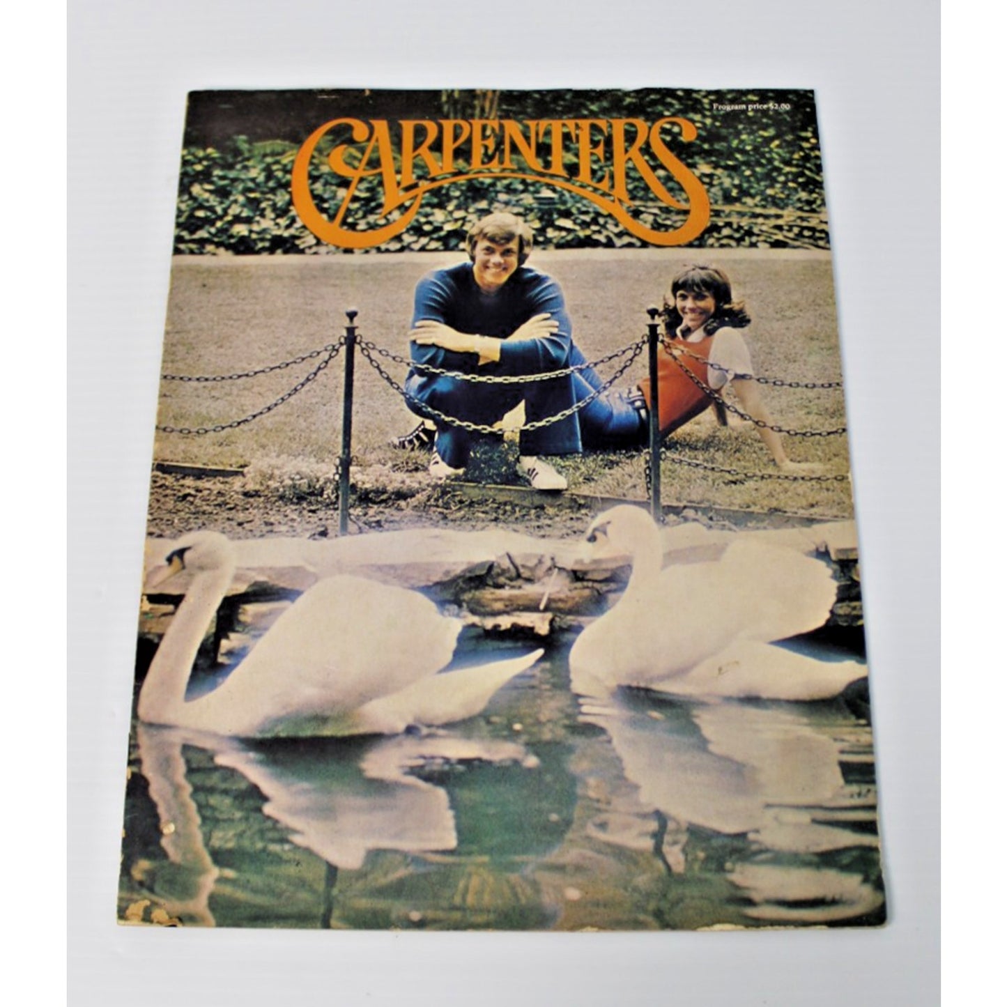 The Carpenters- 1973 Original Concert Program Now & Then Tour w/Fan Club Insert