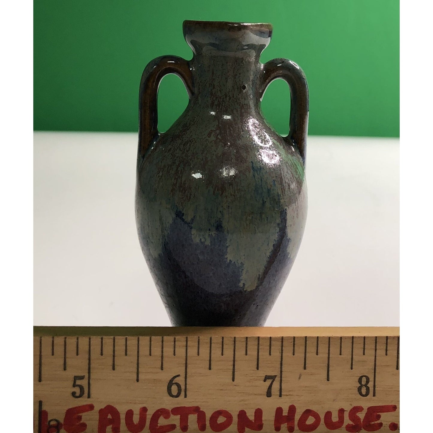 1920’s COINTREAU FRERES Figural Mini BOTTLE Ewer France Double Handled Glazed