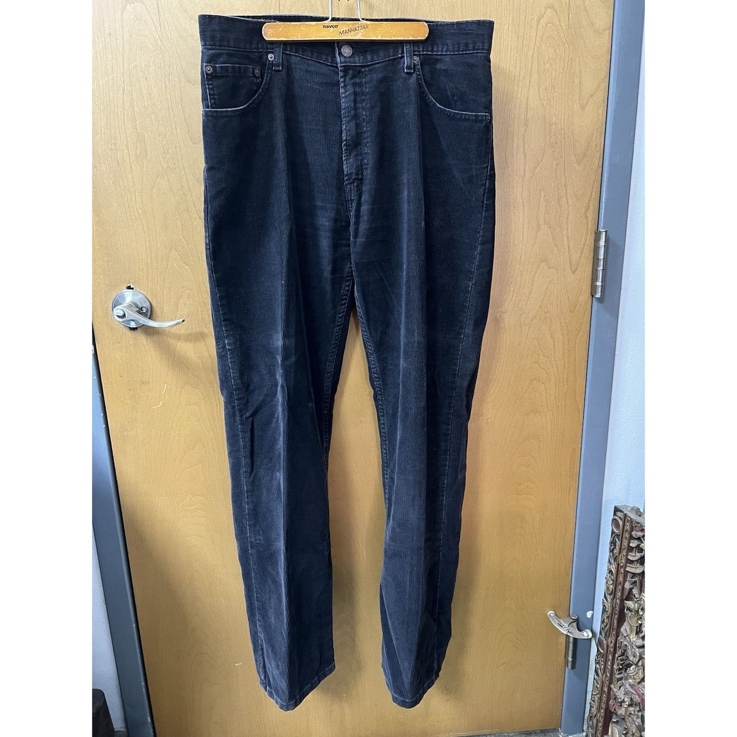 Levis 559 Corduroy Pants Mens 36x34 Black Relaxed Straight Casual