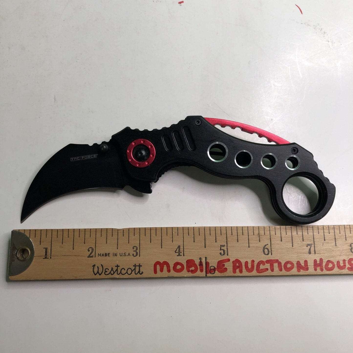 Tac-Force TF-578 Karambit Folding Pocket Knife Stainless Liner Assisted Black