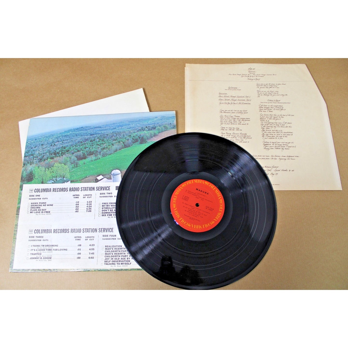 MADURA Self Titled 1971 Album Columbia 2LP w/ Poster Insert, Promo Copy