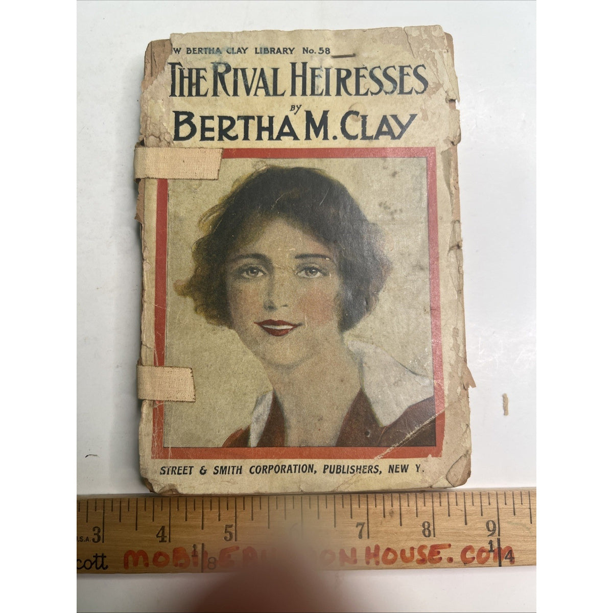 New Bertha Clay Library #58 1900's PB The Rival Heiresses Damaged But Complete