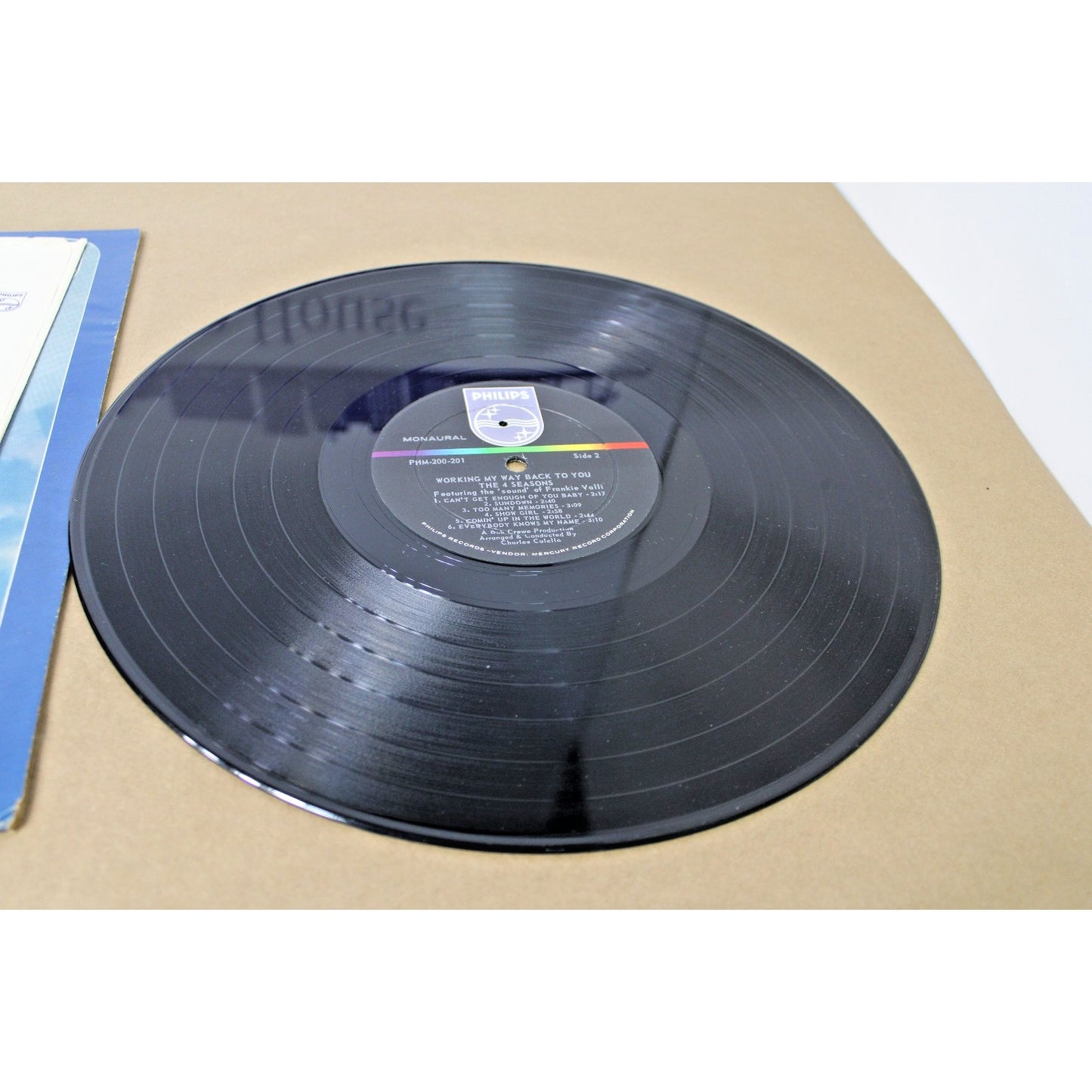 1966 The 4 Seasons: Working My Way Back To You, Philips Mono Vinyl LP Record